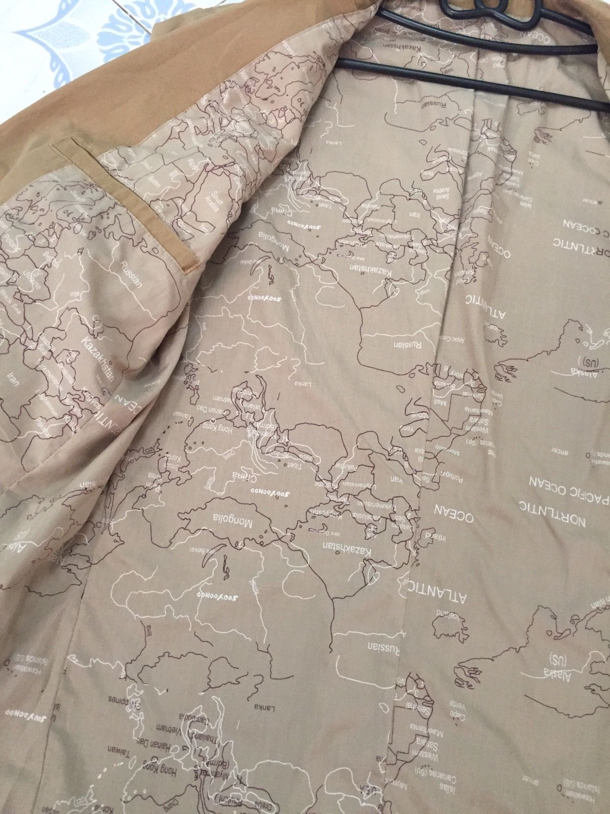 Japanese Brand Afs Jeep With Map Inner Outdoor Jacket Size US L / EU 52-54 / 3 - 15 Thumbnail