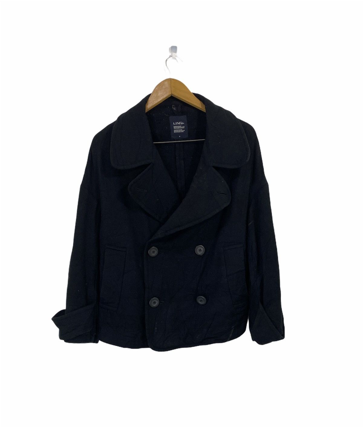 Limi Feu Limi Feu Wool Jacket Double Breast Design yohji Yamamoto Size US S / EU 44-46 / 1 - 1 Thumbnail