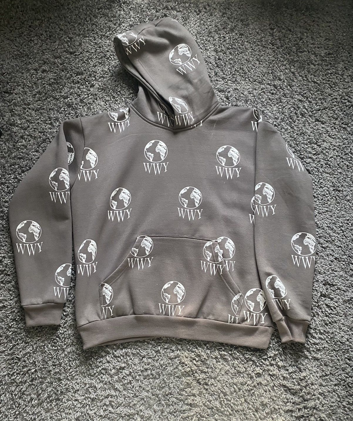 Worldwide Youth WWY All Over Hoodie- Grey Size US L / EU 52-54 / 3 - 1 Thumbnail