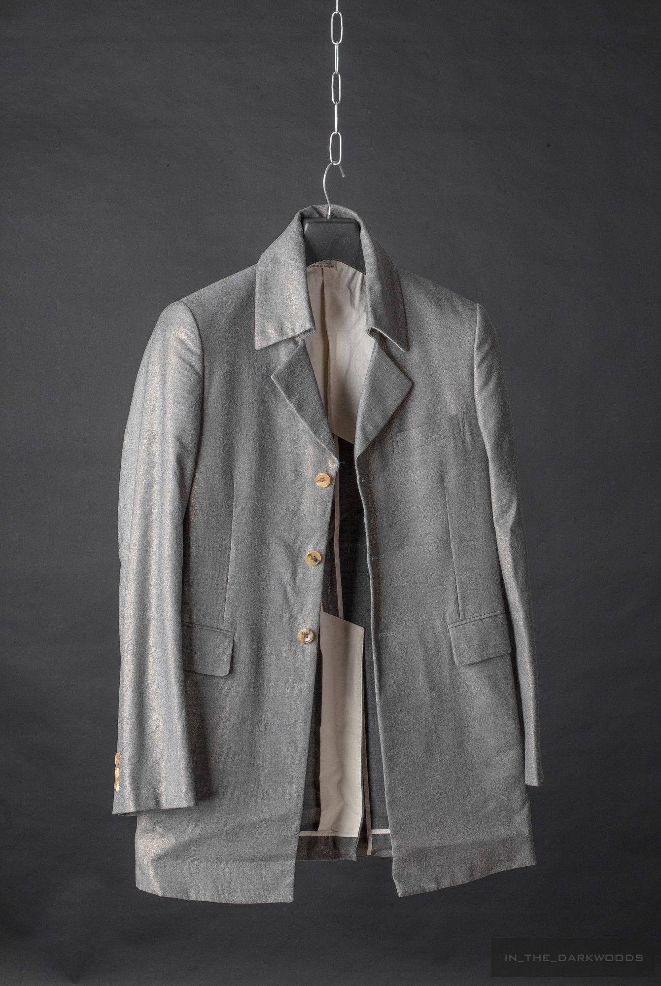 Comme des Garcons Homme Plus 2007 SS "golden" wool coat Size US S / EU 44-46 / 1 - 5 Thumbnail
