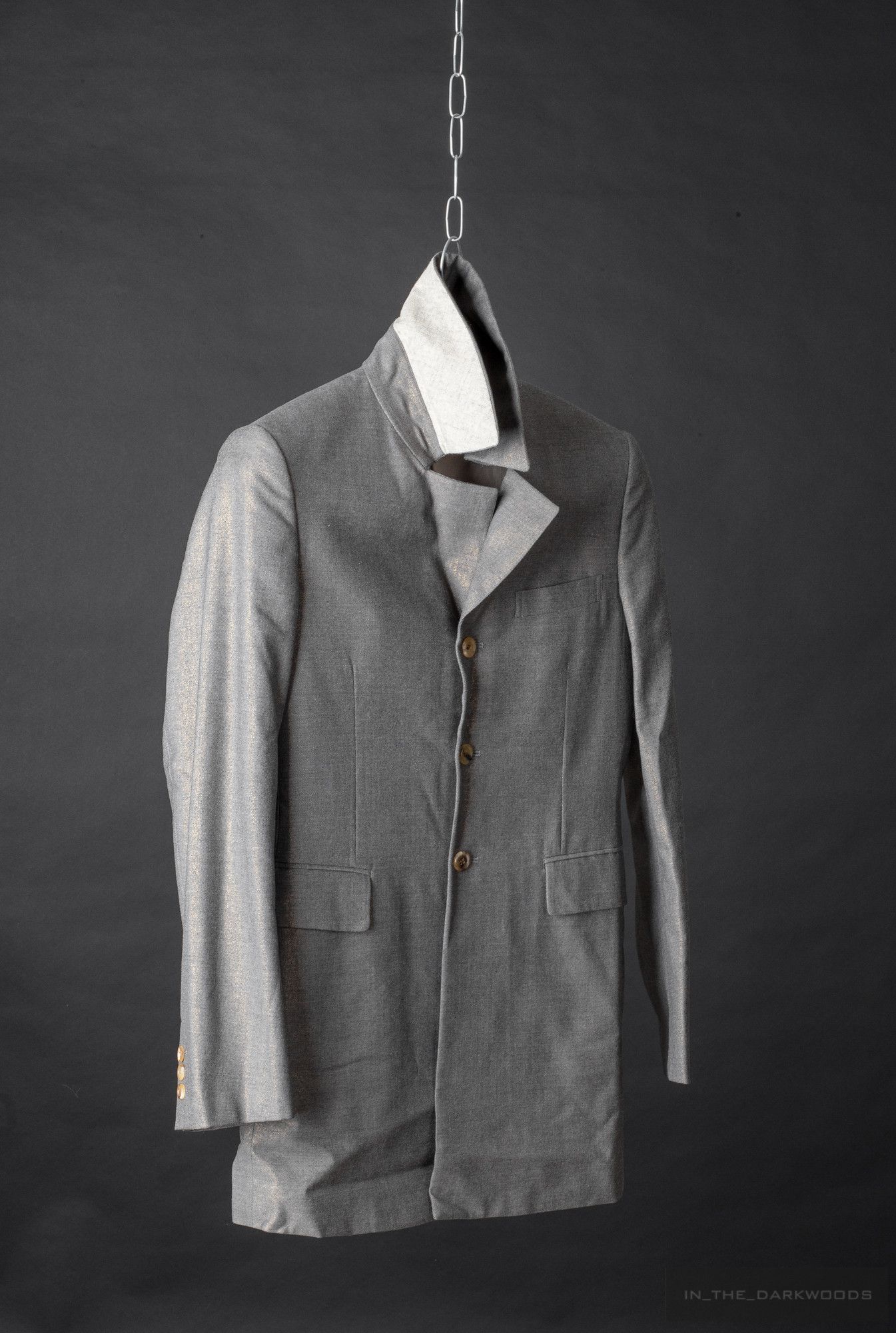 Comme des Garcons Homme Plus 2007 SS "golden" wool coat Size US S / EU 44-46 / 1 - 3 Thumbnail