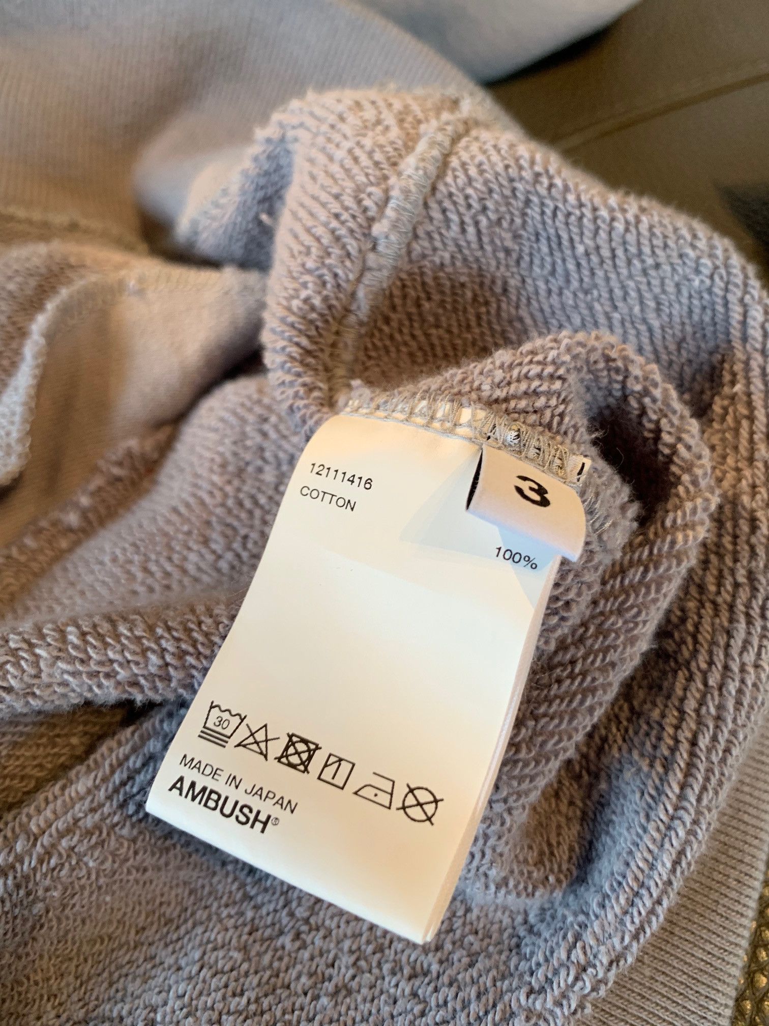 Ambush Design Ambush Grey Multiple String Tie Hoodie Size US L / EU 52-54 / 3 - 8 Thumbnail