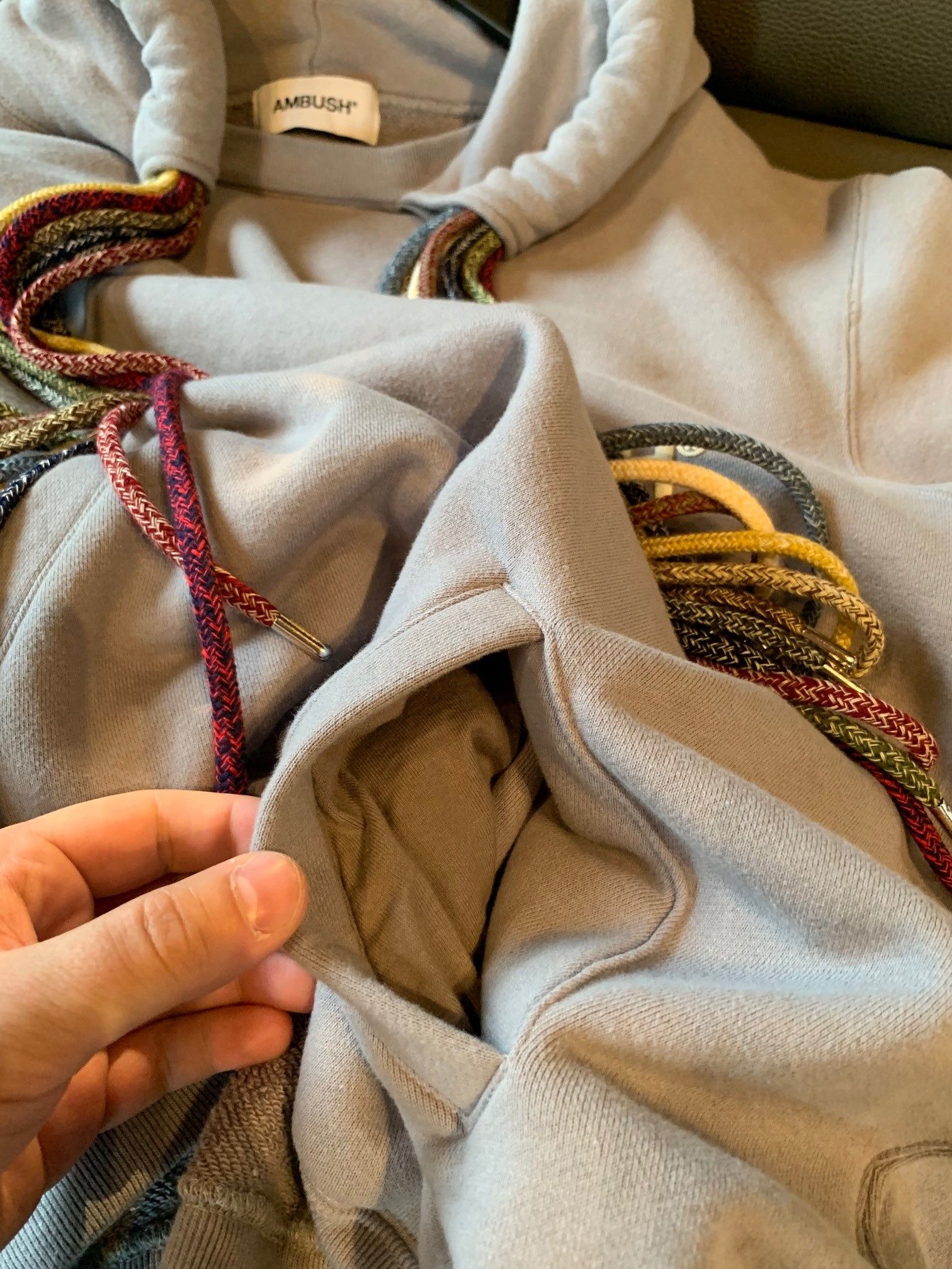 Ambush Design Ambush Grey Multiple String Tie Hoodie Size US L / EU 52-54 / 3 - 12 Thumbnail