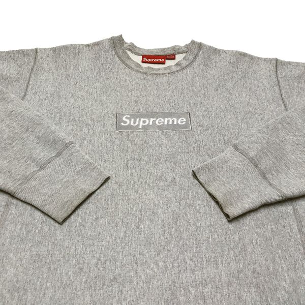 Supreme grey online crewneck