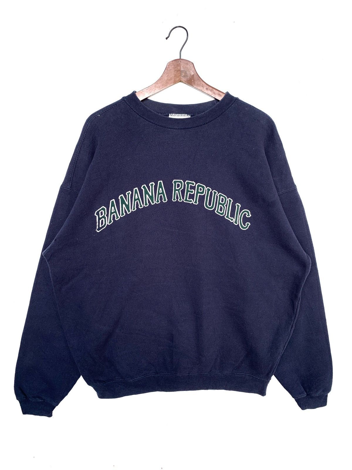 Banana Republic Vintage 90s Banana Republic Sweatshirt/Size M/Dark Blue. Size US M / EU 48-50 / 2 - 1 Thumbnail