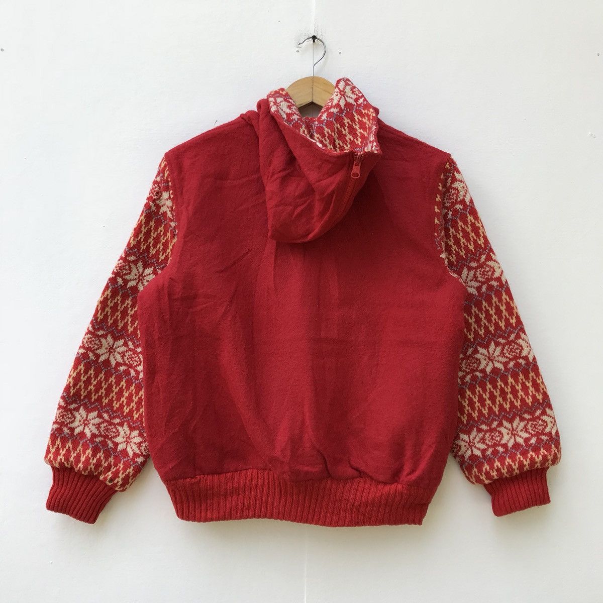 Japanese Brand Vintage Geometric Design Full Zip Jacket Hoodie Size US M / EU 48-50 / 2 - 1 Thumbnail