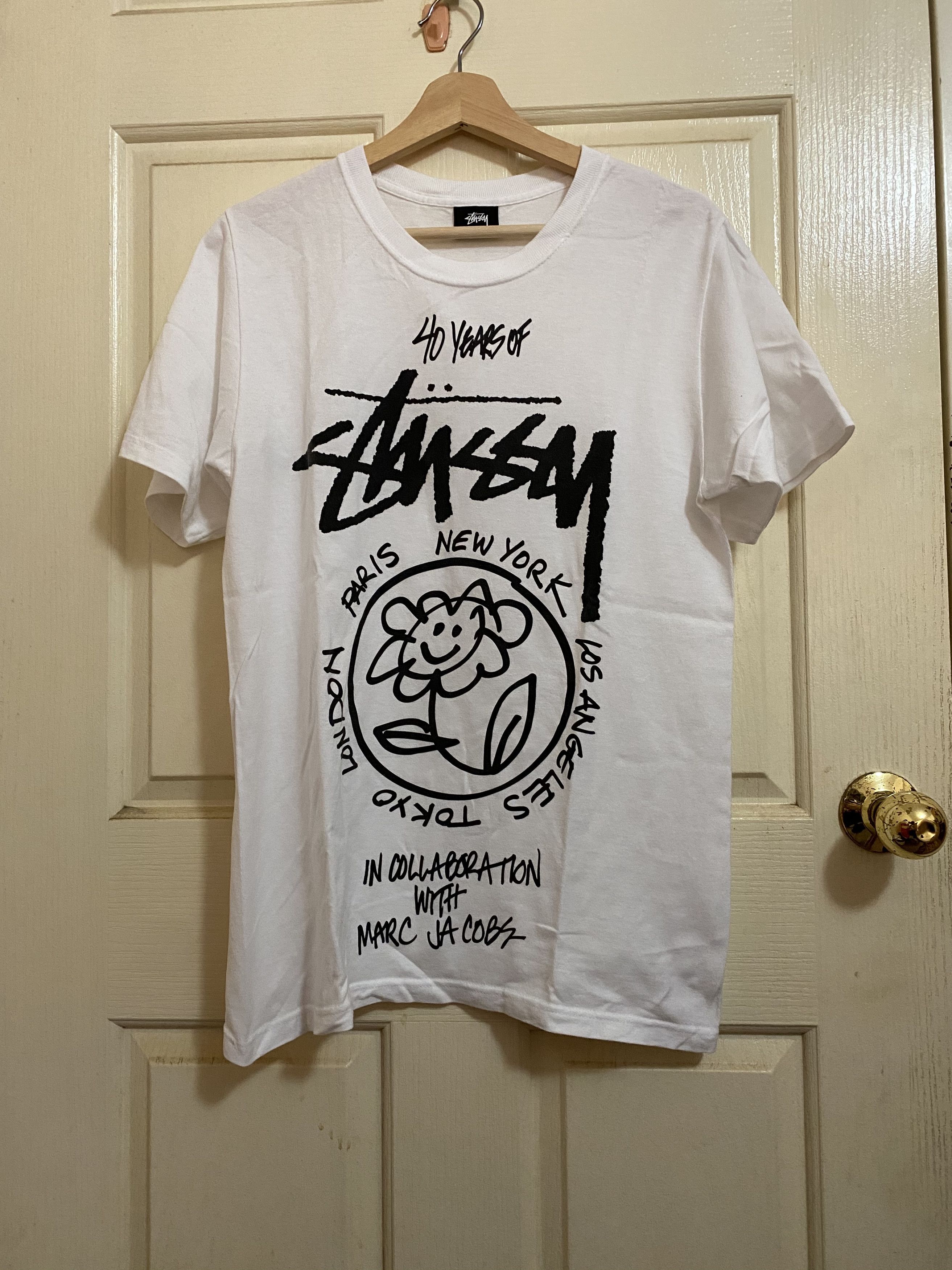 Stussy Stussy x Marc Jacobs 40th Anniversary Flower Tee | Grailed