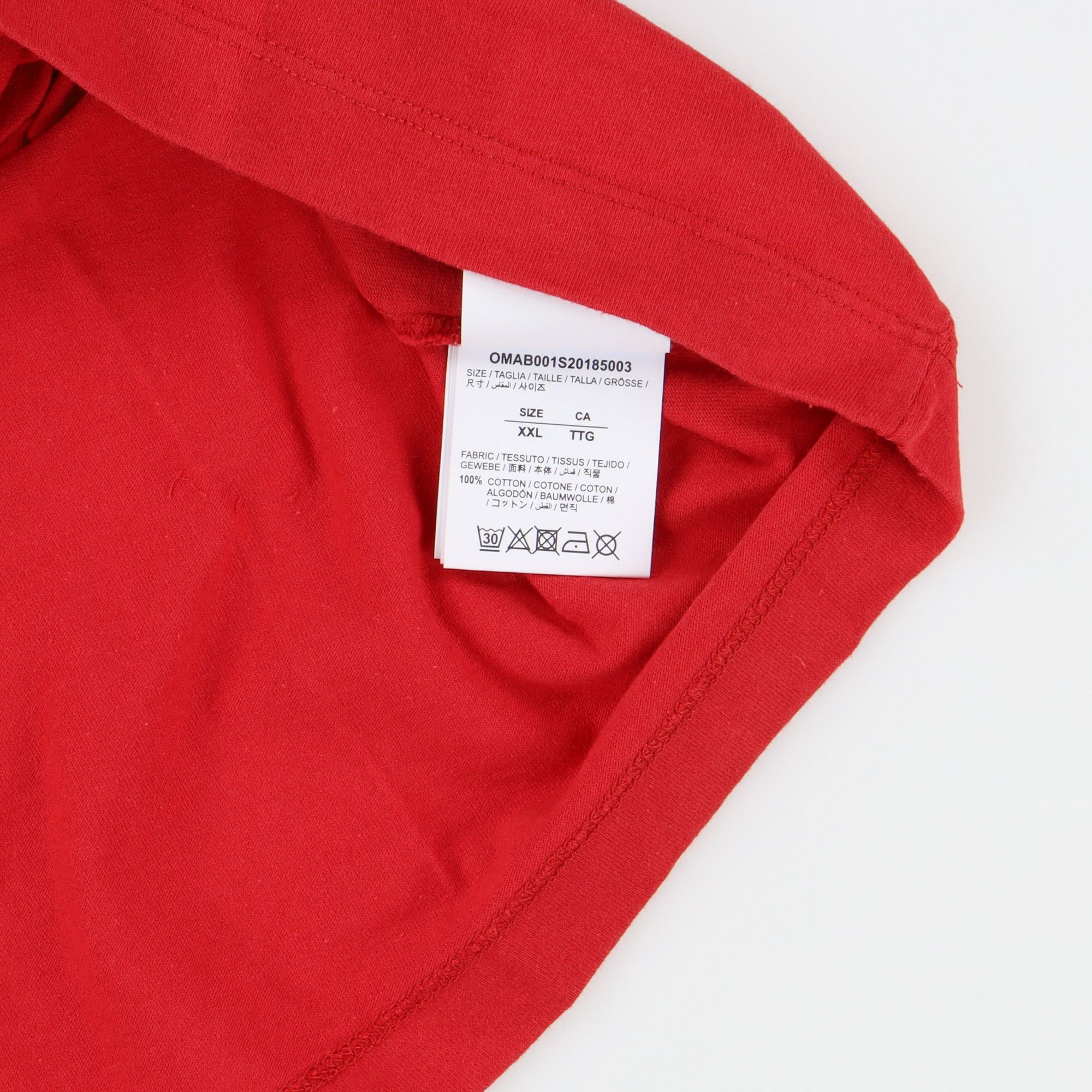 Off-White Red Baggage Tape Long Sleeve T-Shirt Size US XXL / EU 58 / 5 - 7 Preview