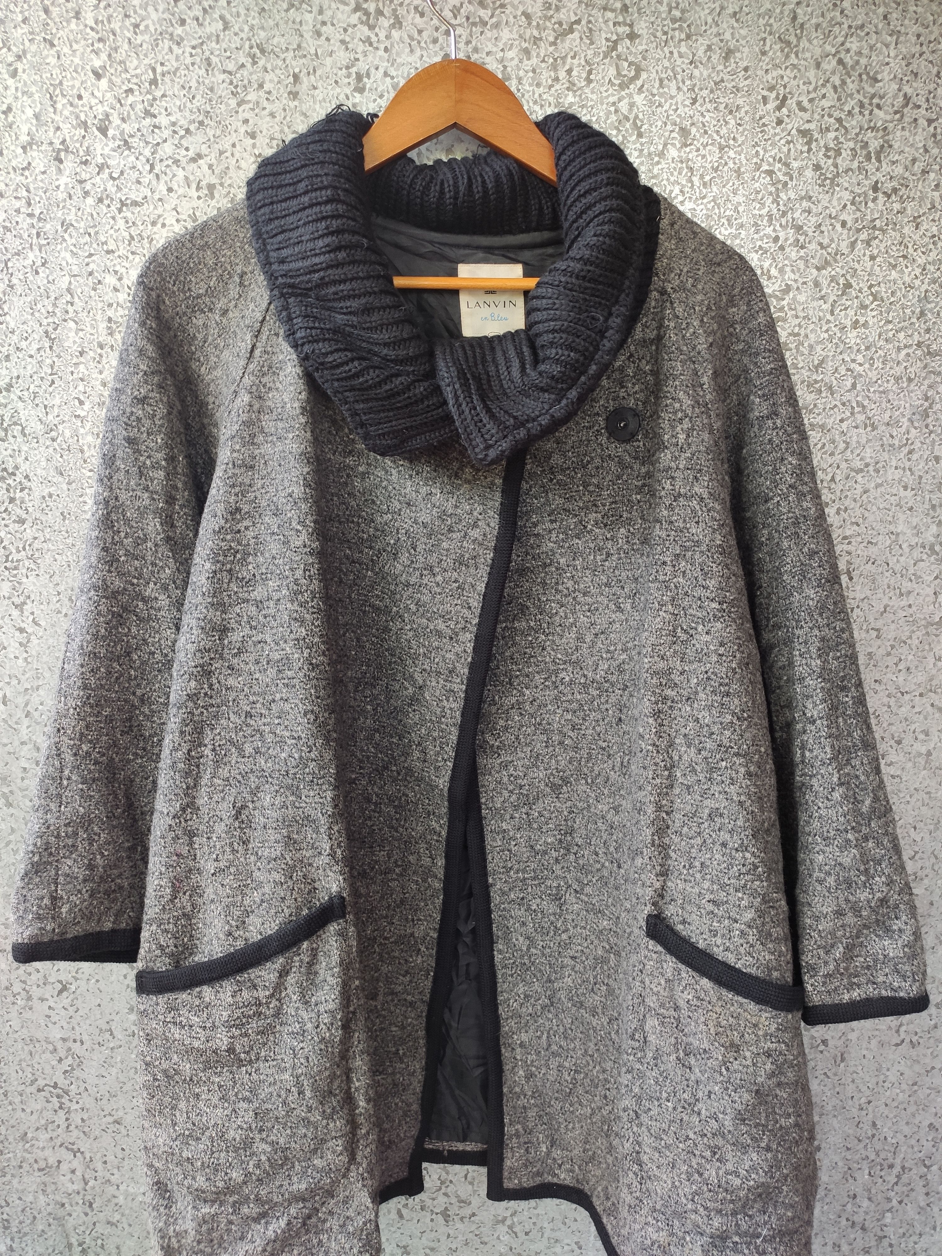 Lanvin Lanvin en Blue wool jacket cardigan kimono Size US M / EU 48-50 / 2 - 2 Thumbnail