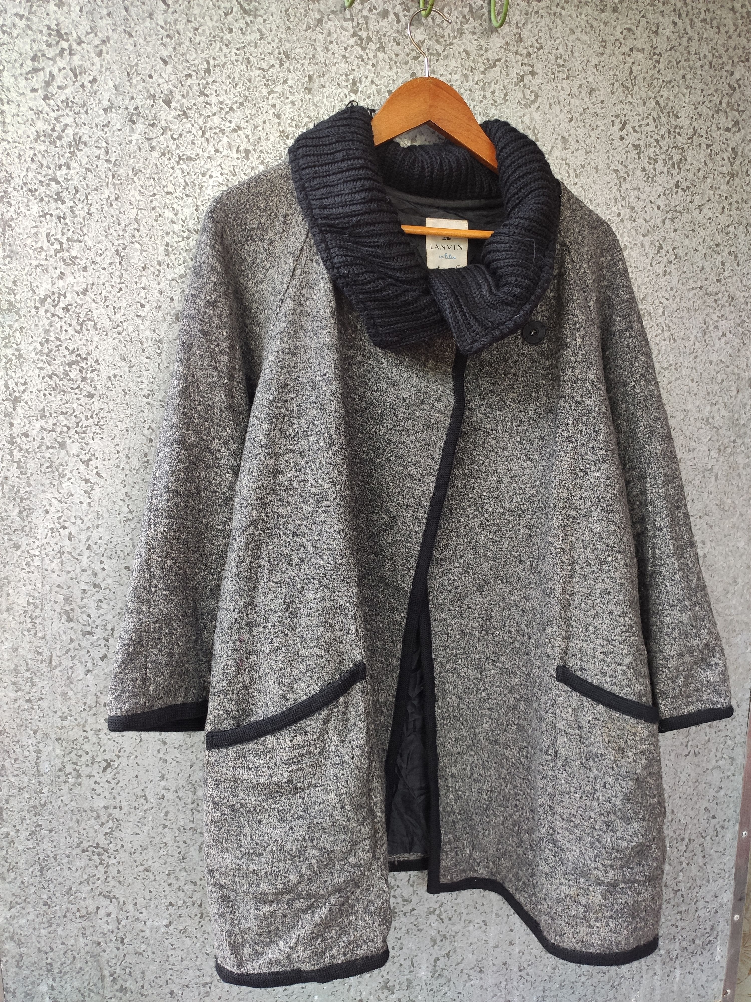 Lanvin Lanvin en Blue wool jacket cardigan kimono Size US M / EU 48-50 / 2 - 3 Thumbnail