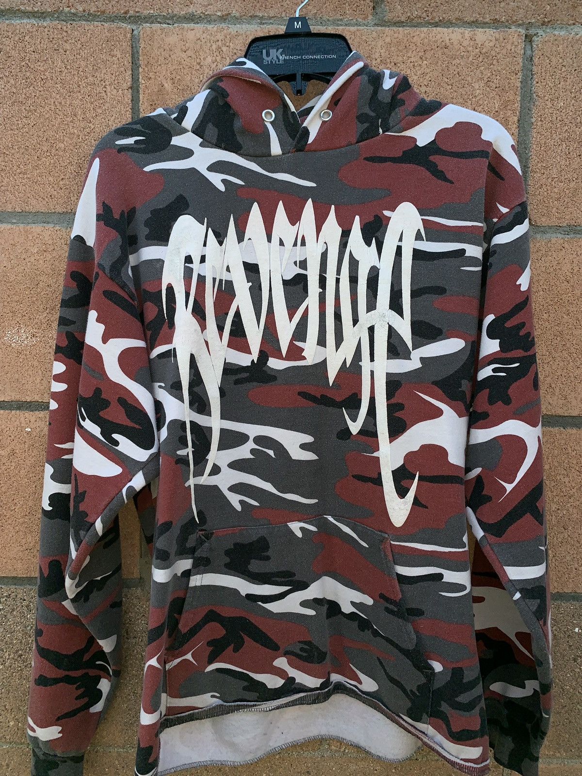 Revenge Revenge Burn Camo Hoodie Grailed