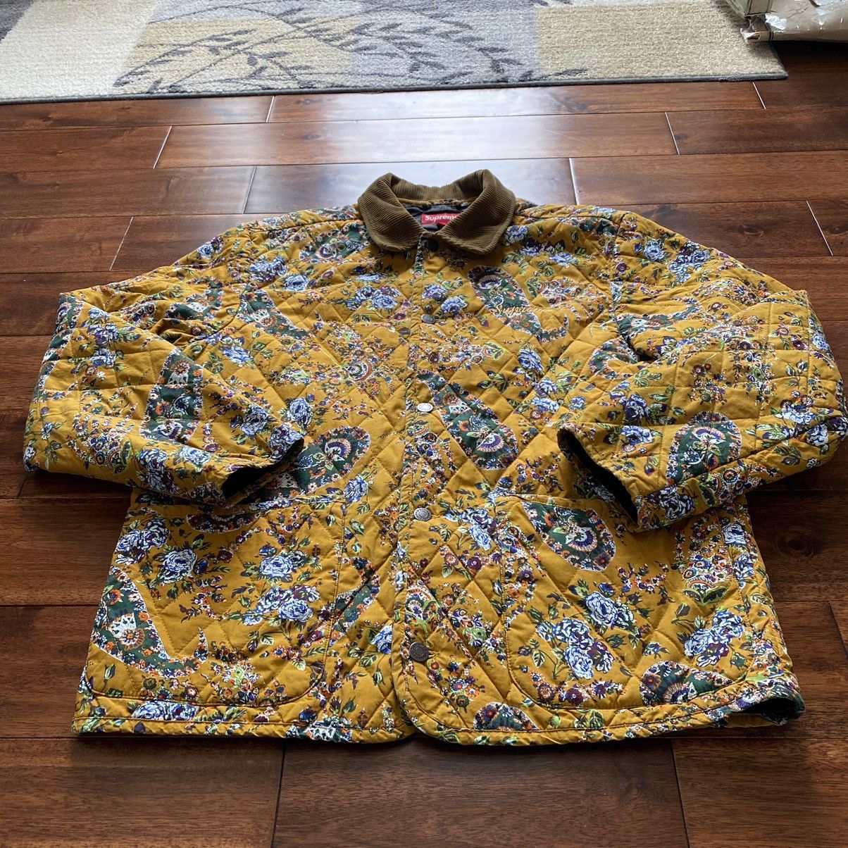 Supreme Quilted Paisley Jacket Grailed