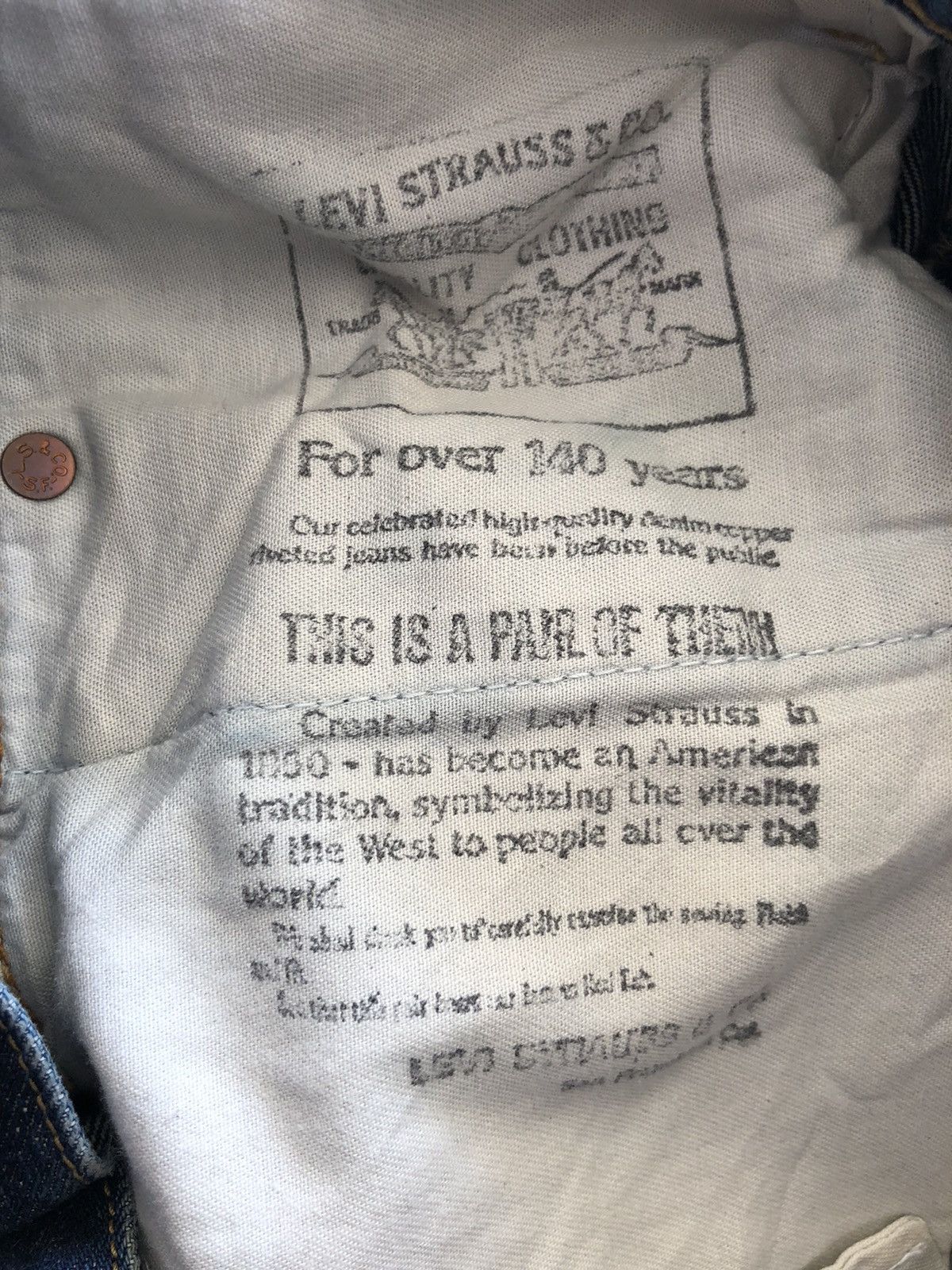 Levi's Vintage Clothing Vintage 1950 LVC 503B Repro Leather Patch Selvedge Denim Size US 30 / EU 46 - 8 Thumbnail