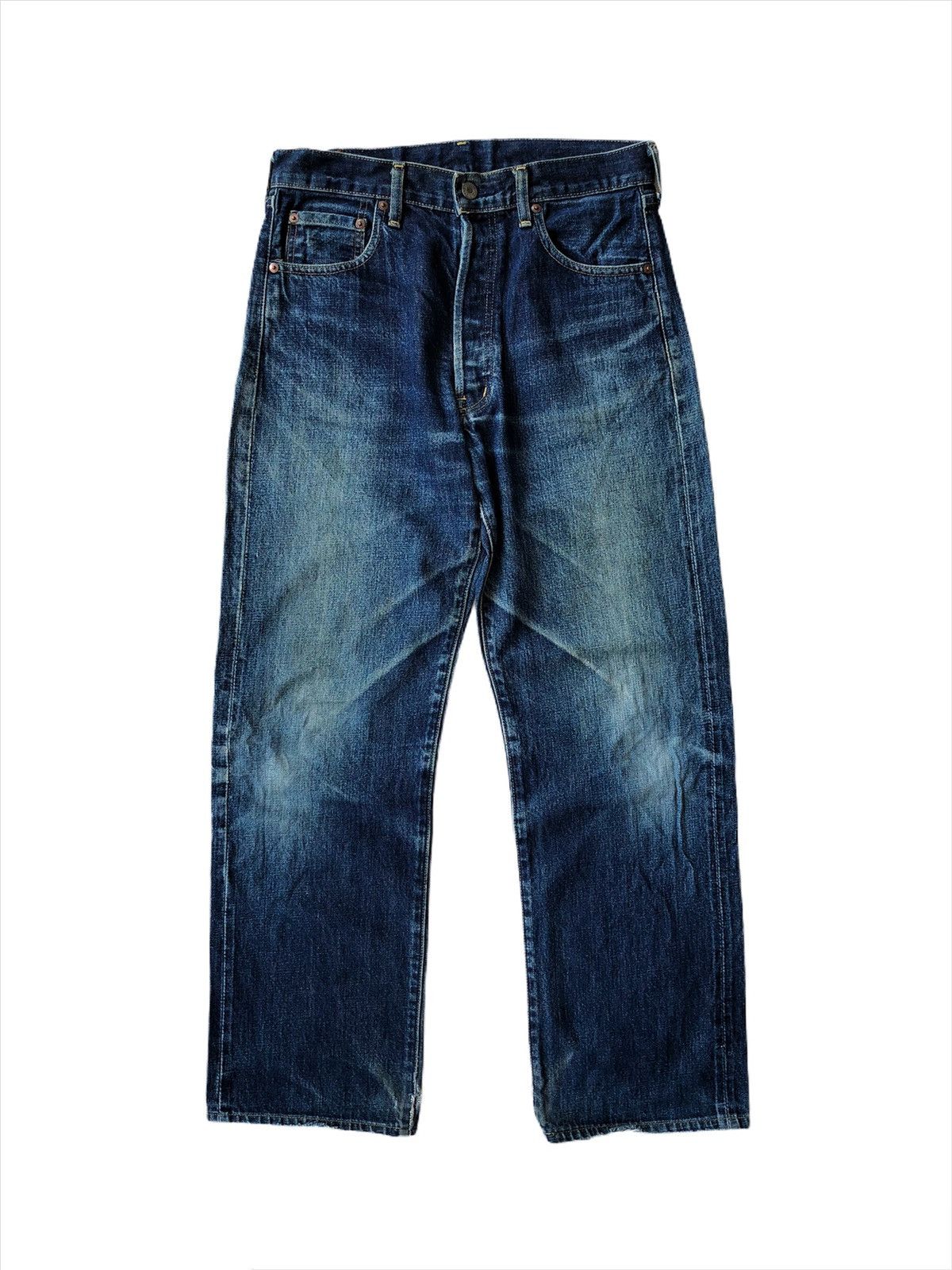 Levi's Vintage Clothing Vintage 1950 LVC 503B Repro Leather Patch Selvedge Denim Size US 30 / EU 46 - 1 Thumbnail
