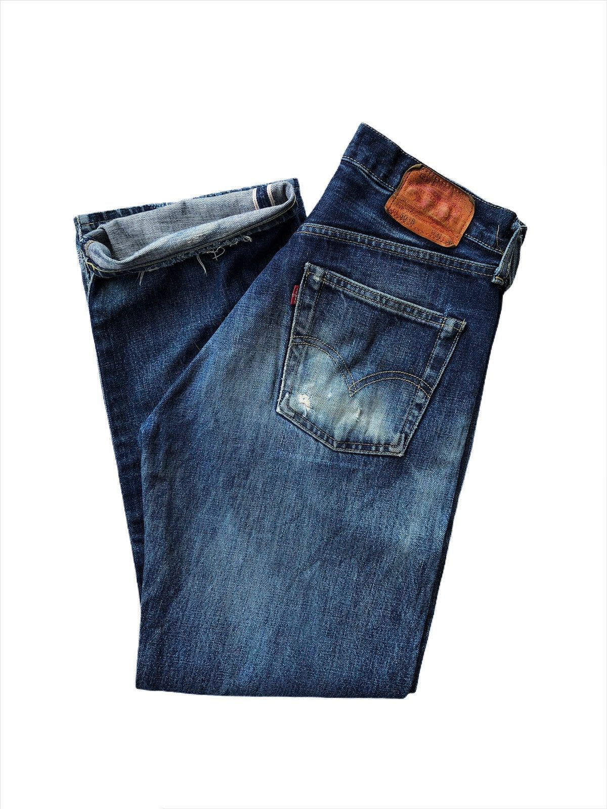 Levi's Vintage Clothing Vintage 1950 LVC 503B Repro Leather Patch Selvedge Denim Size US 30 / EU 46 - 2 Thumbnail