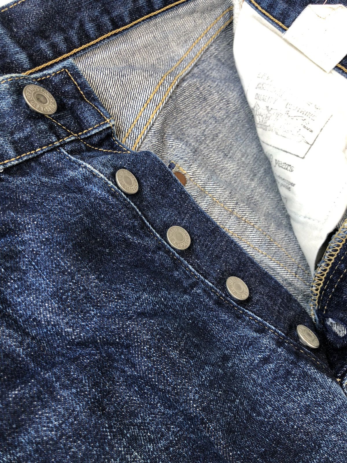 Levi's Vintage Clothing Vintage 1950 LVC 503B Repro Leather Patch Selvedge Denim Size US 30 / EU 46 - 6 Thumbnail