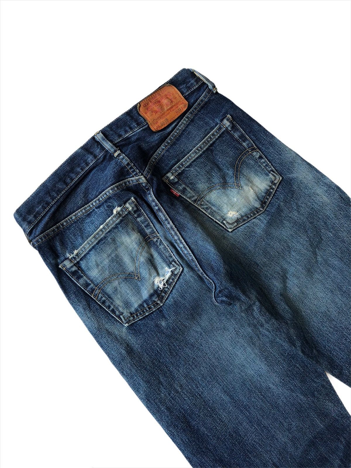 Levi's Vintage Clothing Vintage 1950 LVC 503B Repro Leather Patch Selvedge Denim Size US 30 / EU 46 - 5 Thumbnail