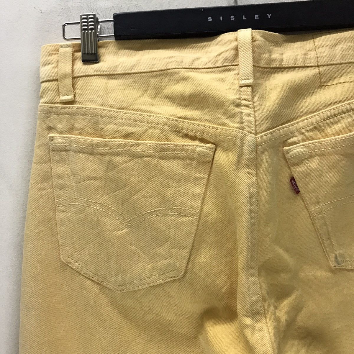 Levi's Vintage 90s Levis 501 Yellow Dye Jeand Size US 33 - 12 Thumbnail