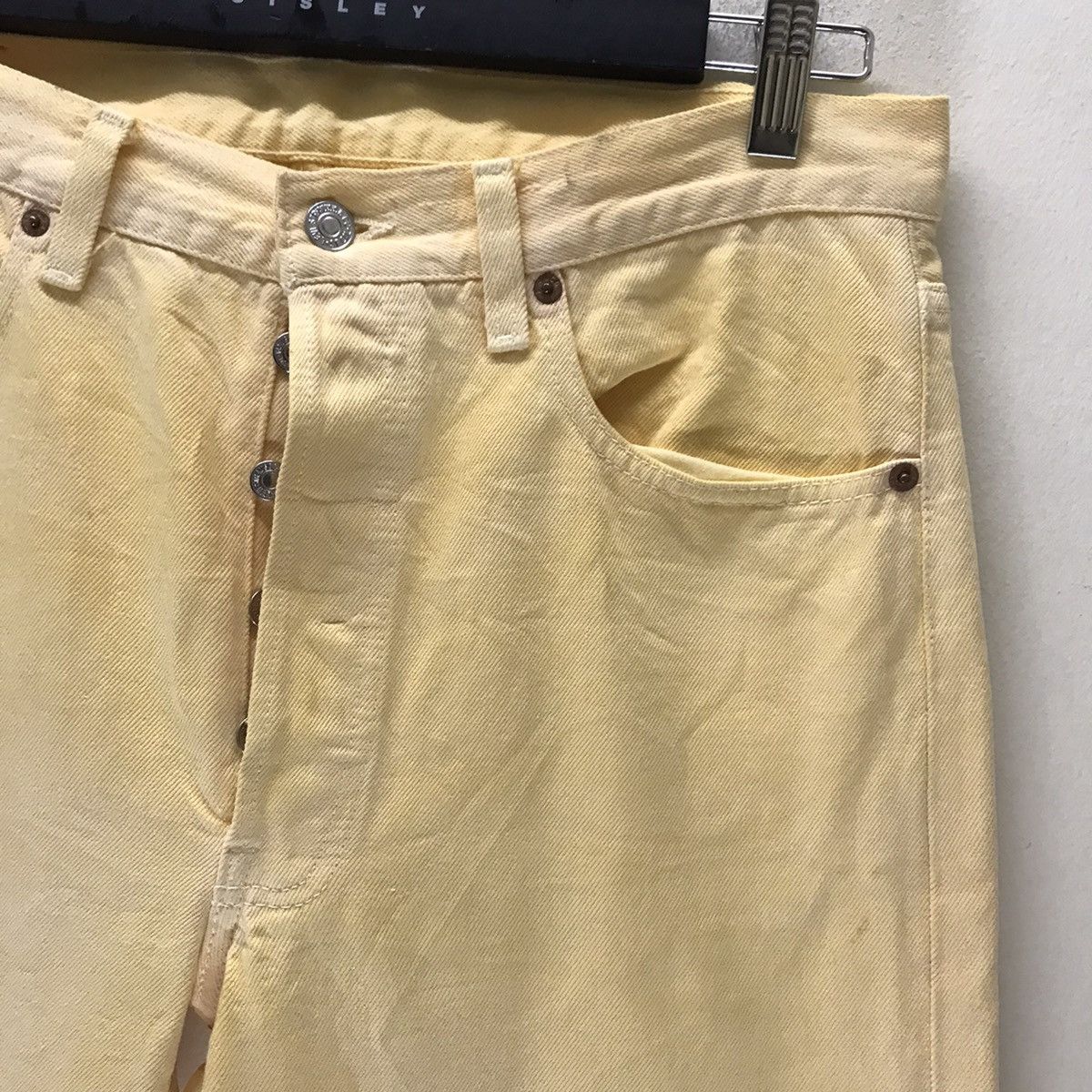 Levi's Vintage 90s Levis 501 Yellow Dye Jeand Size US 33 - 5 Thumbnail