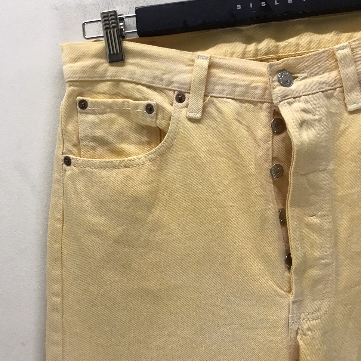 Levi's Vintage 90s Levis 501 Yellow Dye Jeand Size US 33 - 6 Thumbnail
