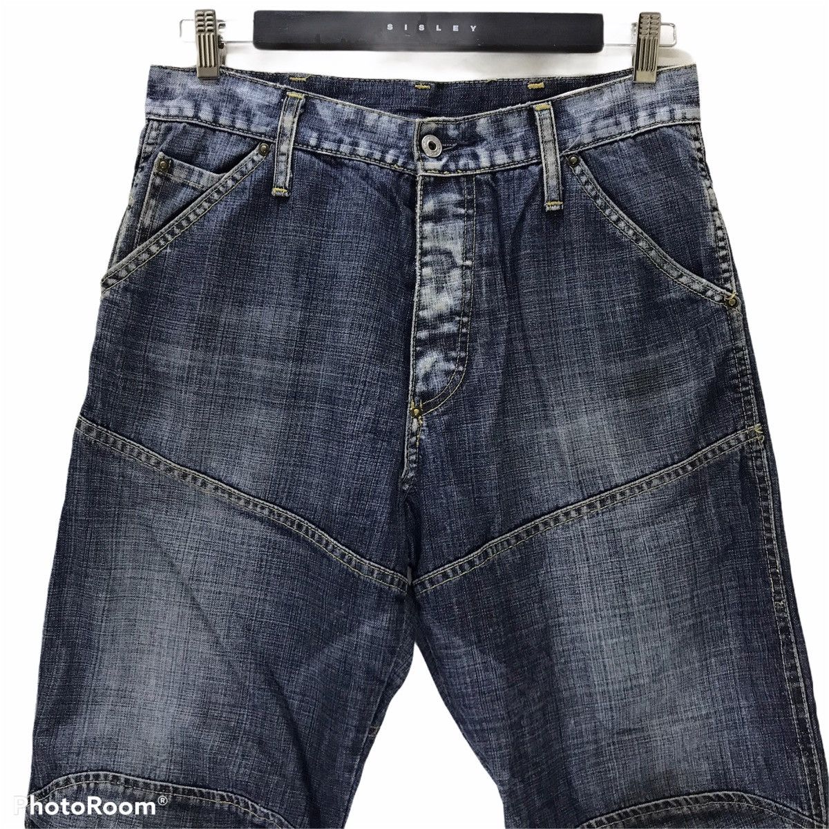 G-Star Vintage G Star Raw Biker Denim Spellout Embroidery Size US 32 / EU 48 - 4 Thumbnail
