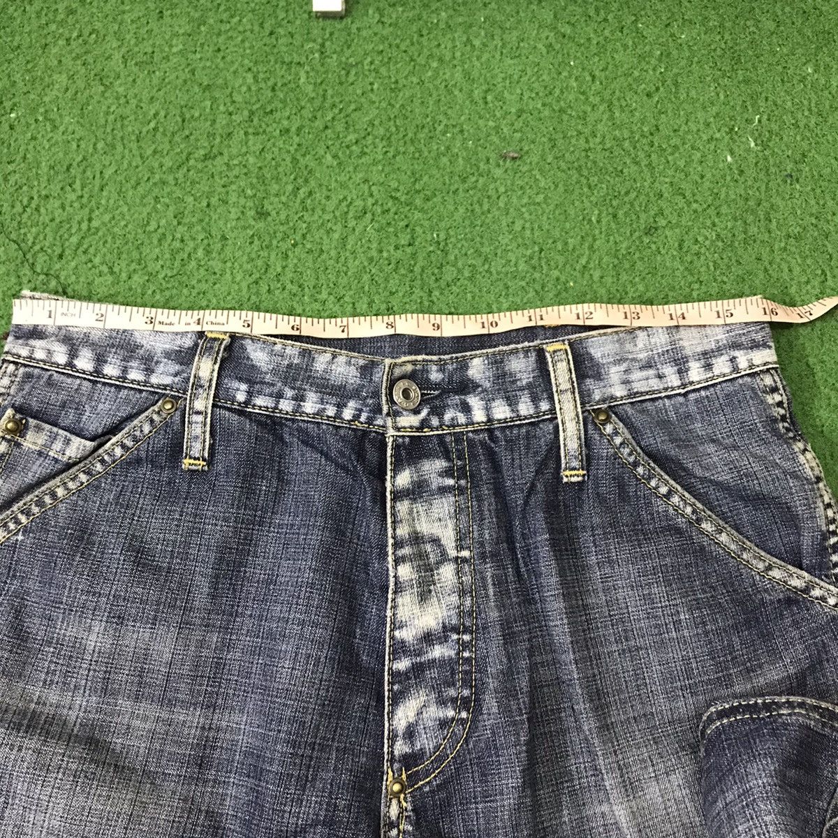 G-Star Vintage G Star Raw Biker Denim Spellout Embroidery Size US 32 / EU 48 - 14 Thumbnail