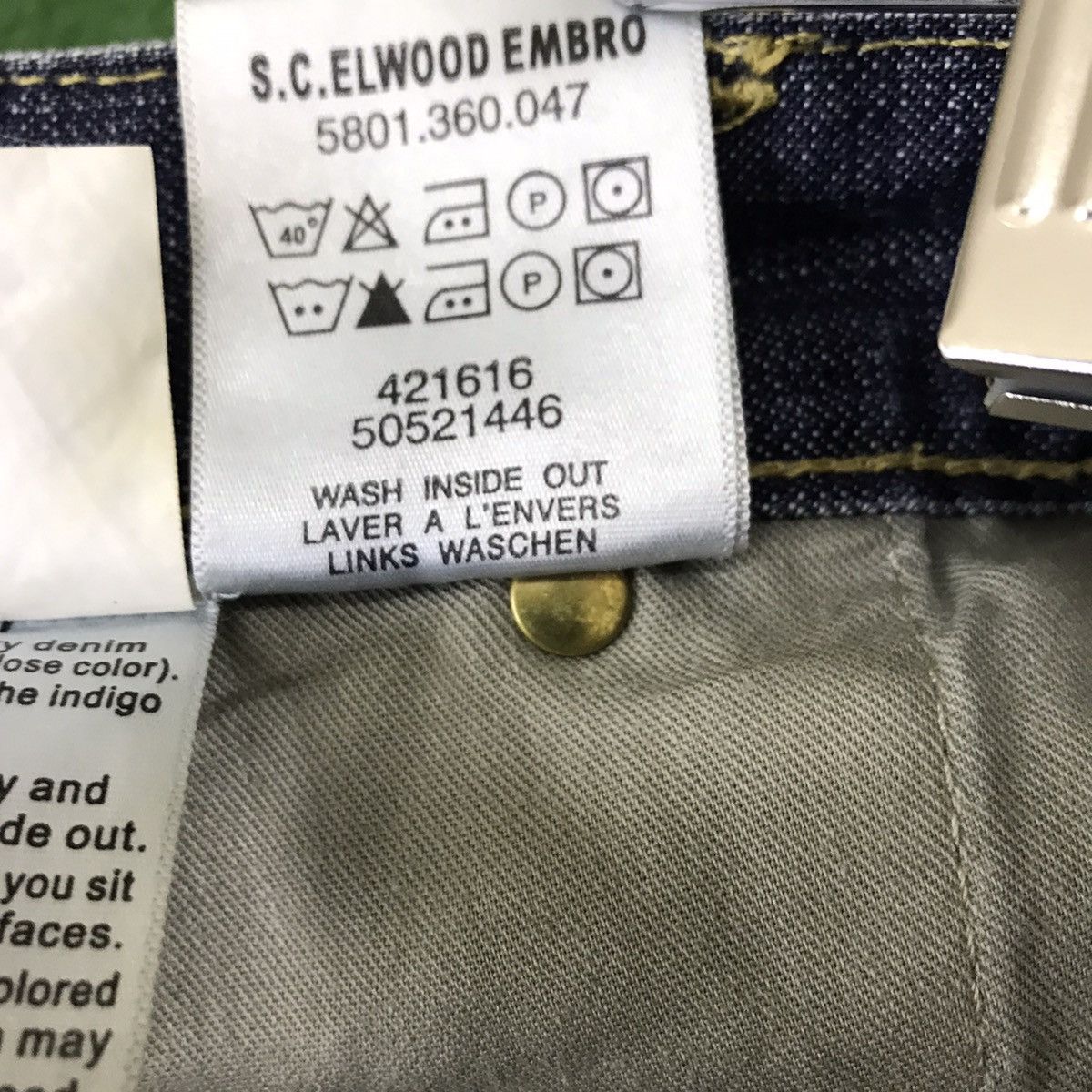 G-Star Vintage G Star Raw Biker Denim Spellout Embroidery Size US 32 / EU 48 - 18 Thumbnail