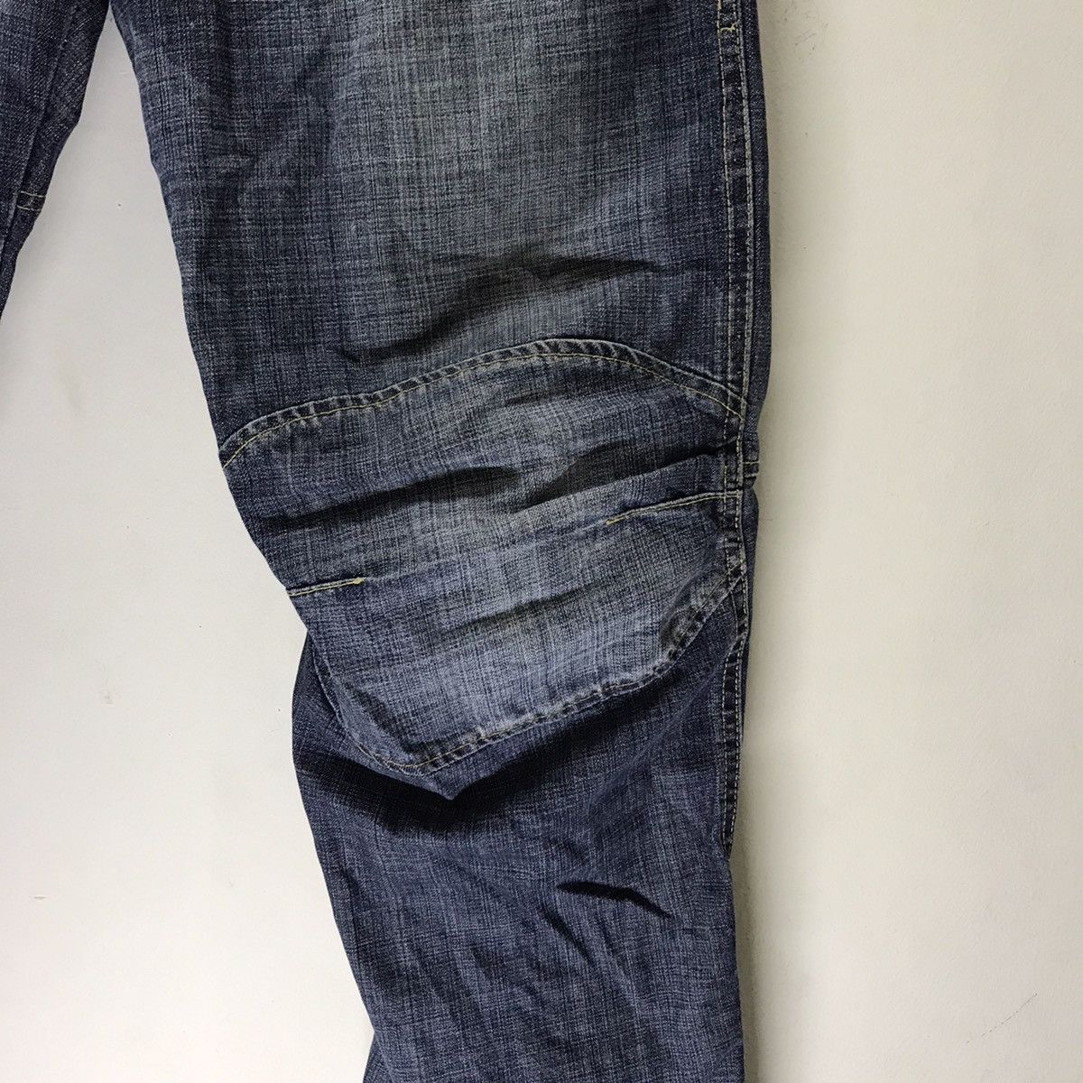 G-Star Vintage G Star Raw Biker Denim Spellout Embroidery Size US 32 / EU 48 - 6 Thumbnail