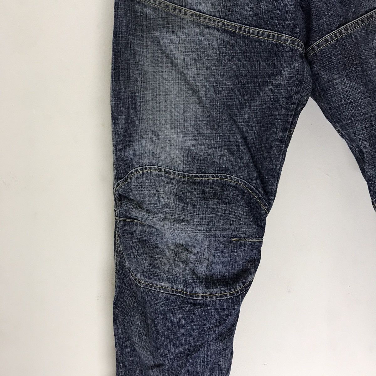 G-Star Vintage G Star Raw Biker Denim Spellout Embroidery Size US 32 / EU 48 - 5 Thumbnail