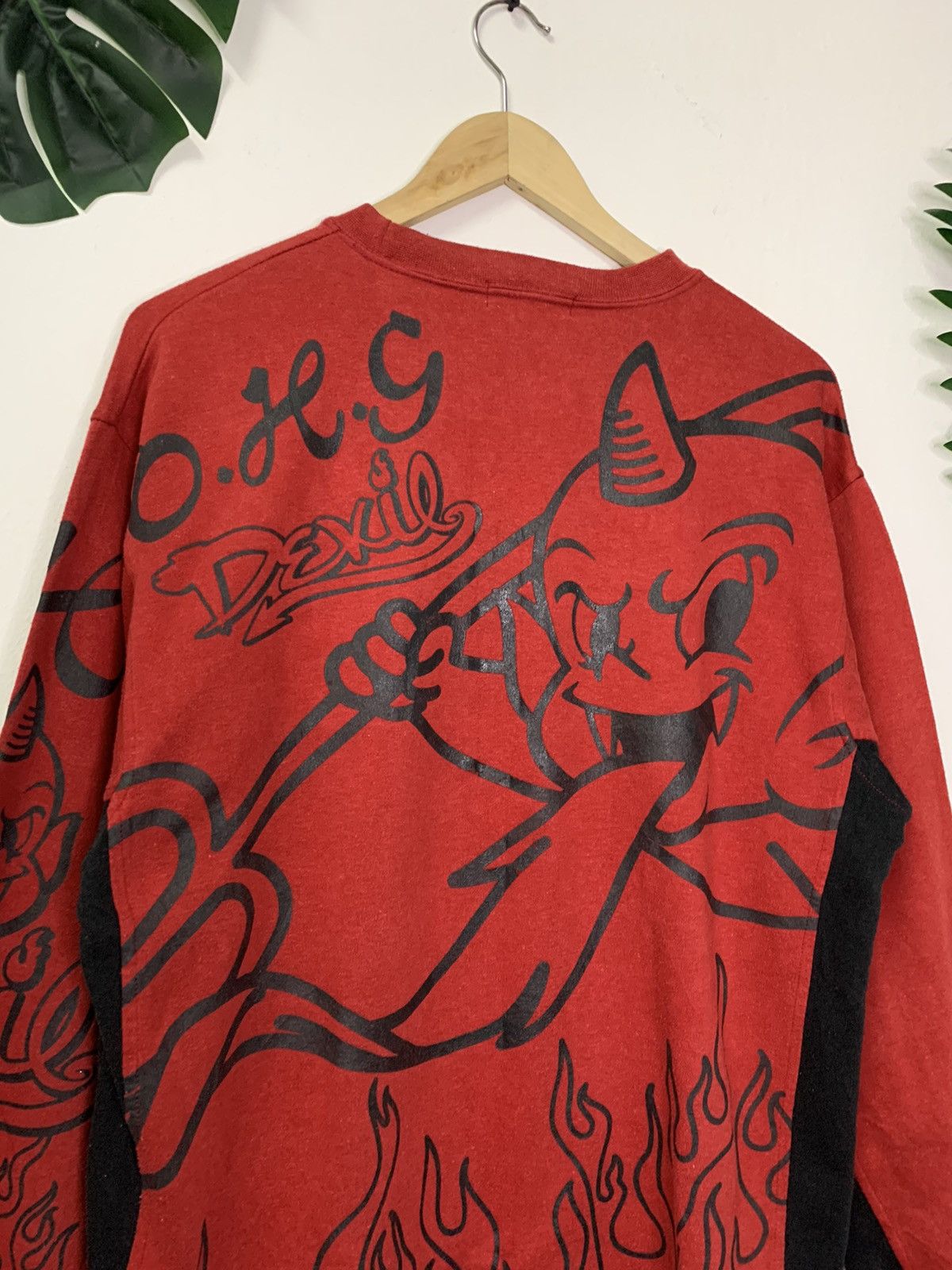 Japanese Brand × Vintage Vintage Sweatshirt One Horn Ghost Devil Size US L / EU 52-54 / 3 - 11 Thumbnail
