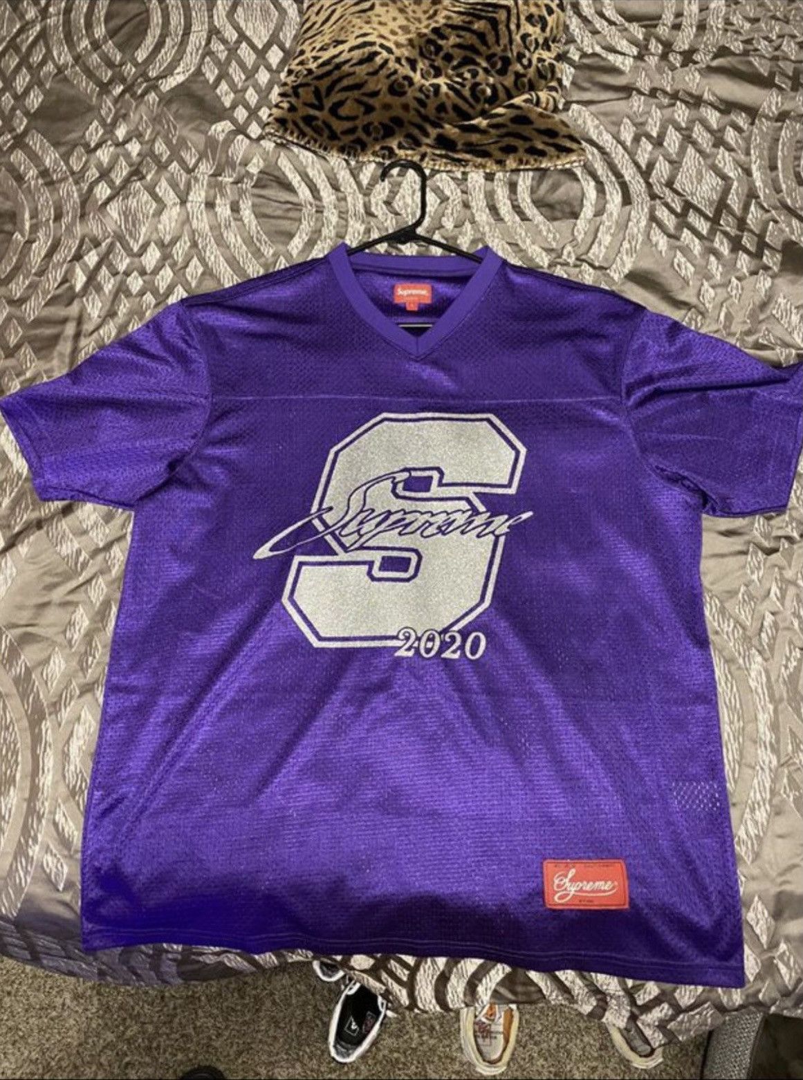 Supreme Supreme Glitter Football Jersey | Grailed