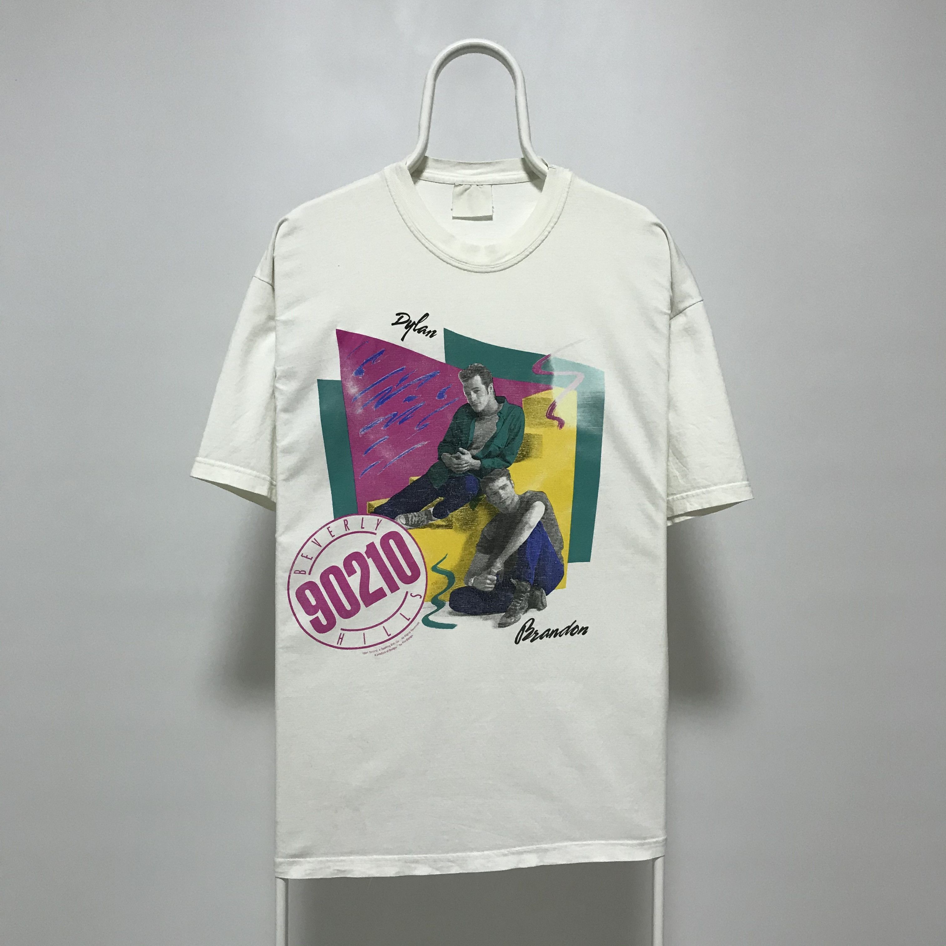 Vintage 90210 BEVERLY HILLS 1991 Vintage 90s T-Shirt Movie Tee Rare Size US XL / EU 56 / 4 - 1 Thumbnail