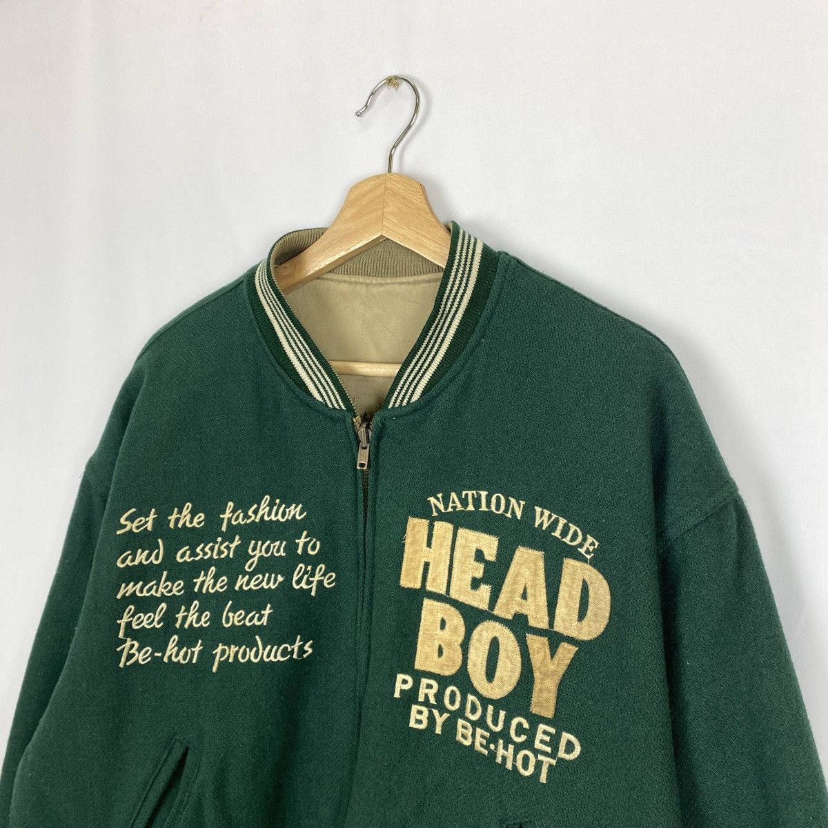 Japanese Brand Head Boy Reverseble Bomber Jacket Size US L / EU 52-54 / 3 - 5 Thumbnail
