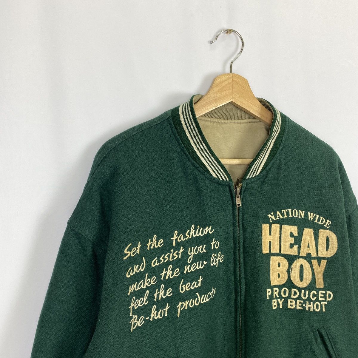 Japanese Brand Head Boy Reverseble Bomber Jacket Size US L / EU 52-54 / 3 - 6 Thumbnail