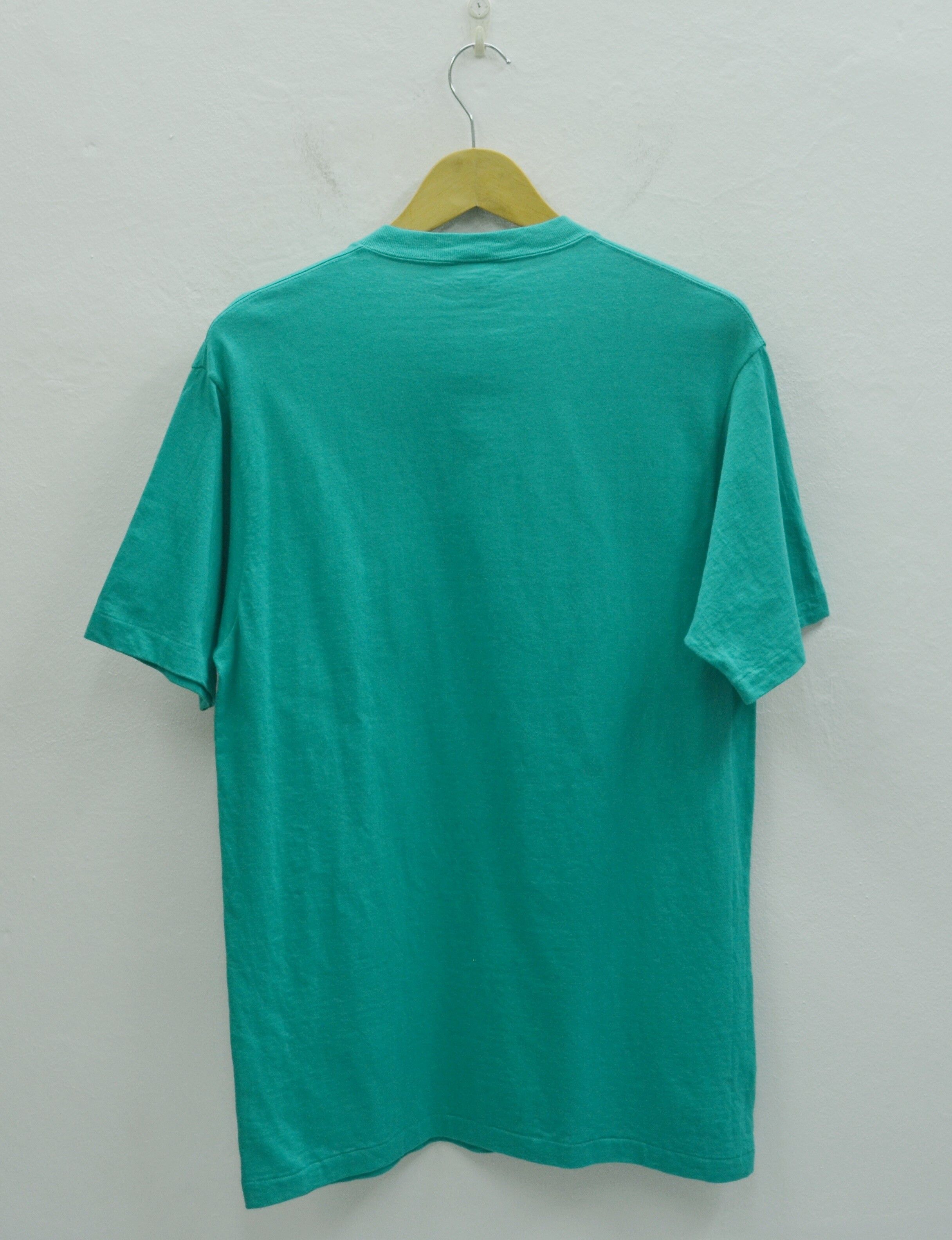 Vintage 90s JCPenney Royal Comfort Blank Pocket Tee Made In USA Size US L / EU 52-54 / 3 - 2 Preview