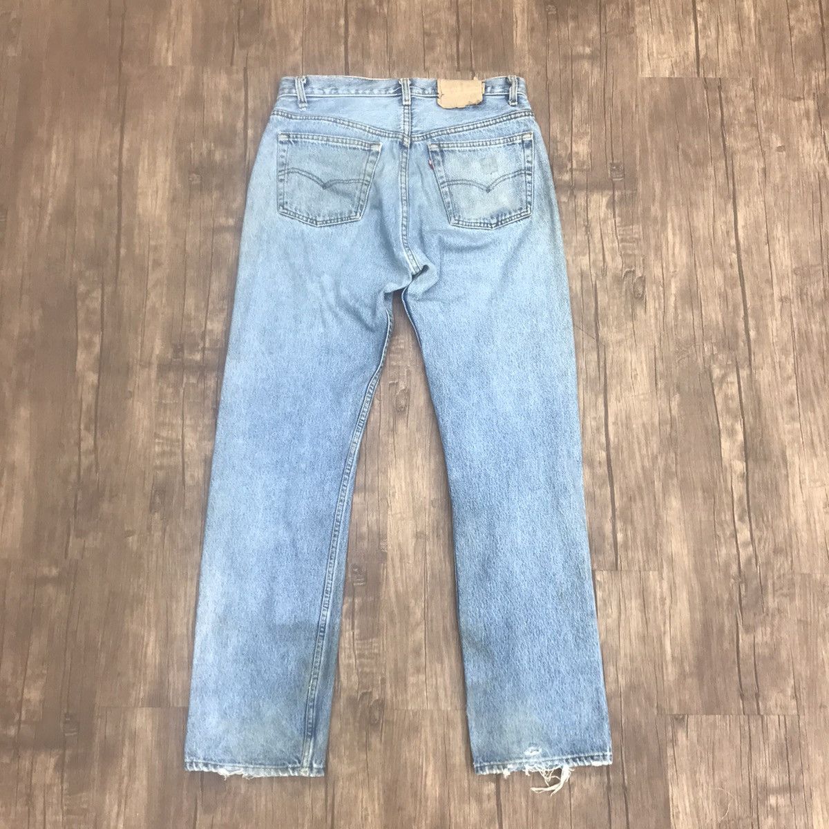 Levi's Vintage 90s Levis 501 Distressed Cobain Style Made in USA Size US 32 / EU 48 - 2 Thumbnail