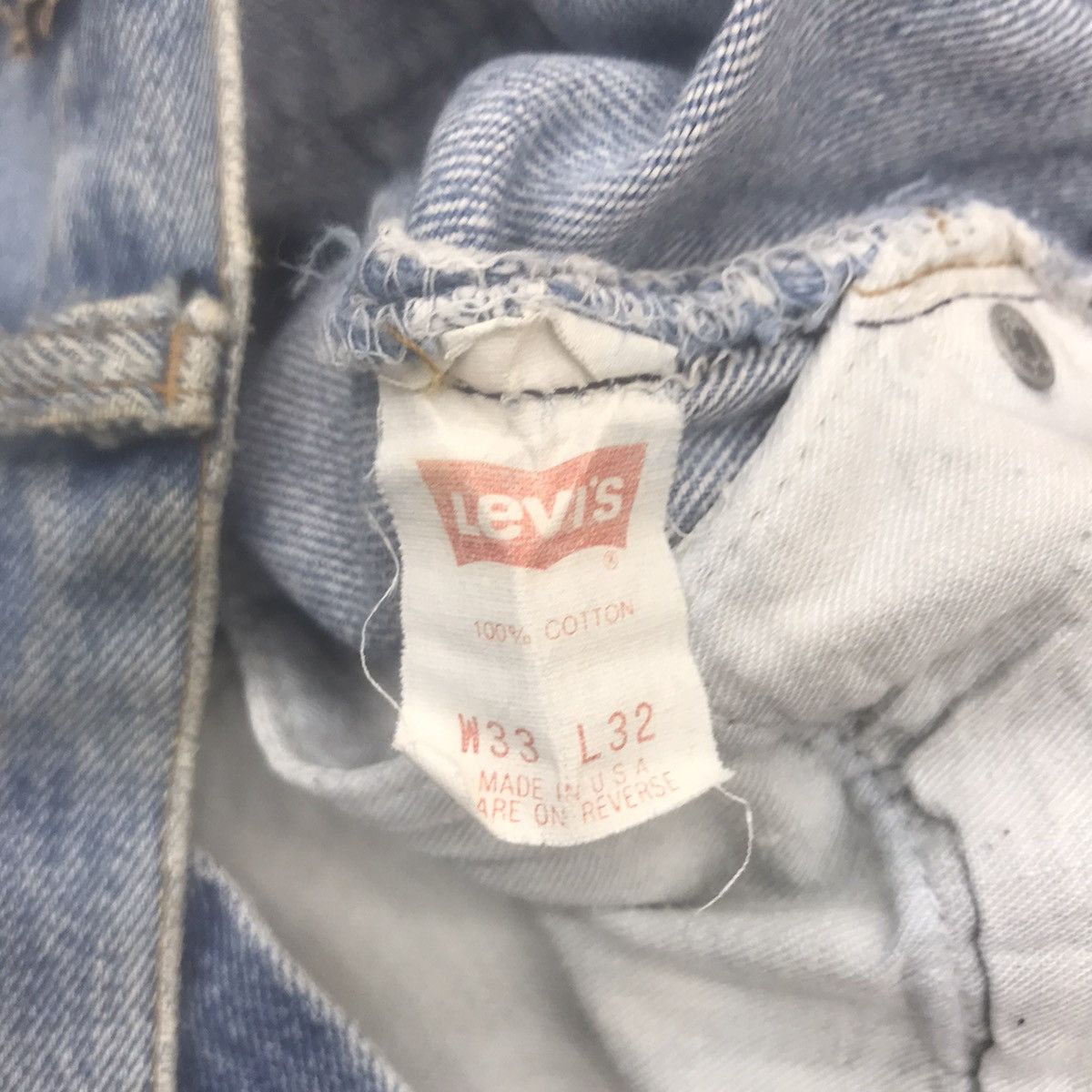 Levi's Vintage 90s Levis 501 Distressed Cobain Style Made in USA Size US 32 / EU 48 - 19 Thumbnail