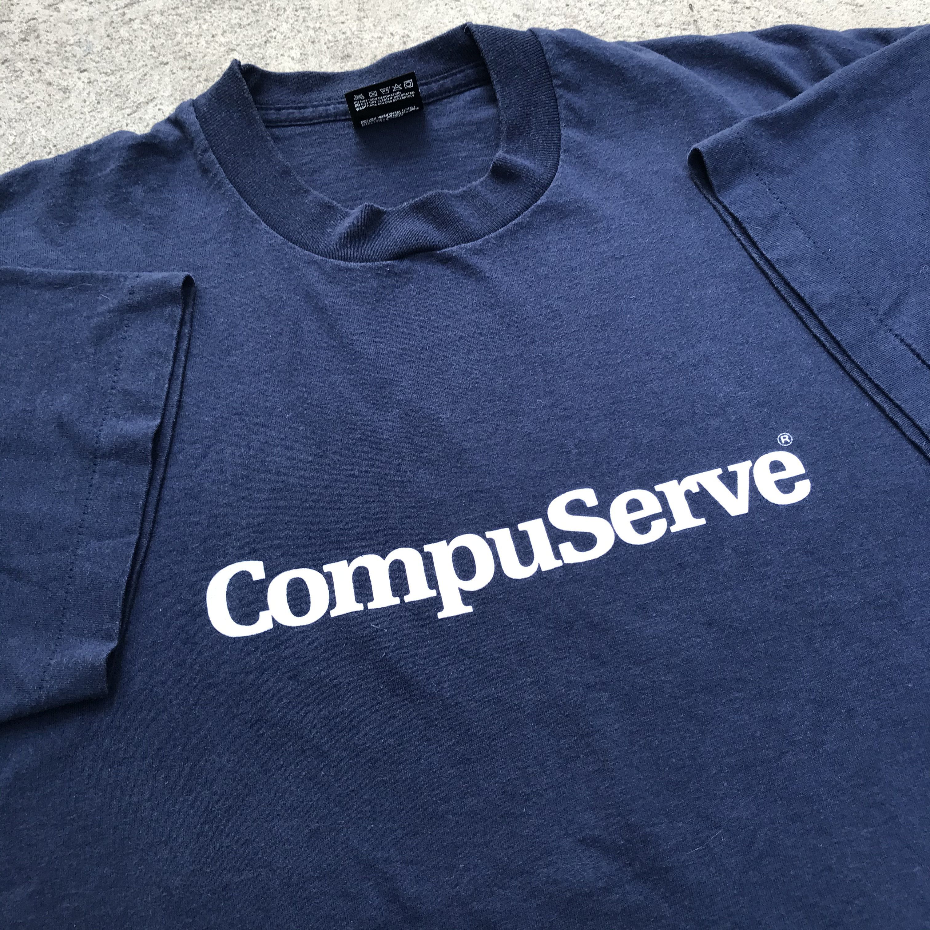 CompuServe T Shirt Vtg Computer Employee Internet XL 90’s