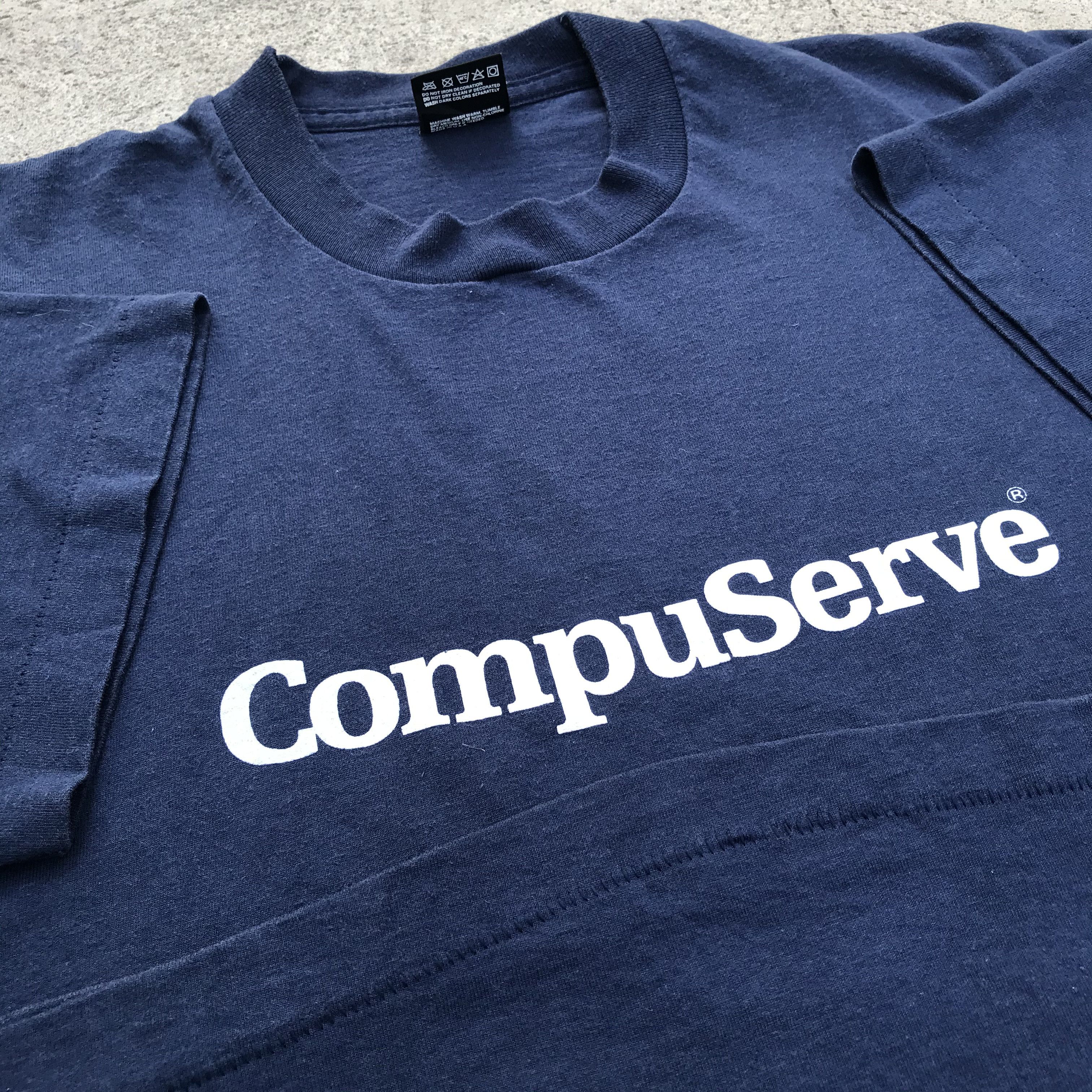 CompuServe T Shirt Vtg Computer Employee Internet XL 90’s