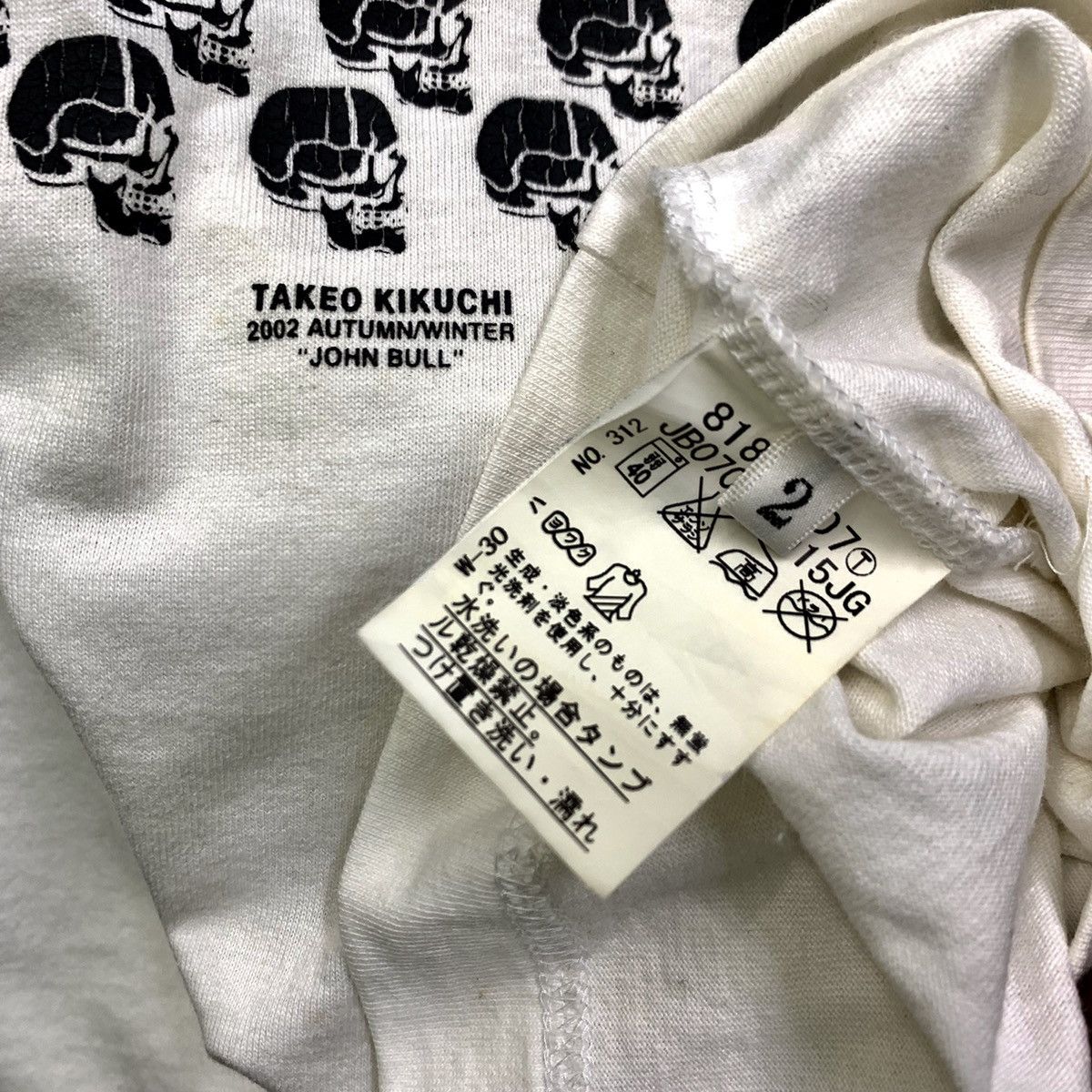 Johnbull RARE Vintage 2002 Takeo Kikuchi John Bull Skulls Design Size US S / EU 44-46 / 1 - 4 Thumbnail