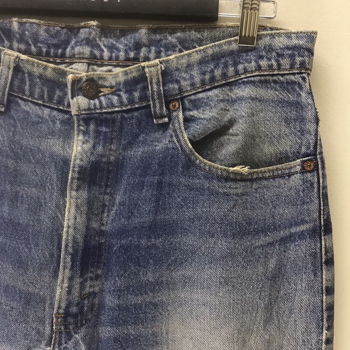 Levi's Vintage Levis 517 Flare Jeans Distressed USA Size US 35 - 5 Thumbnail