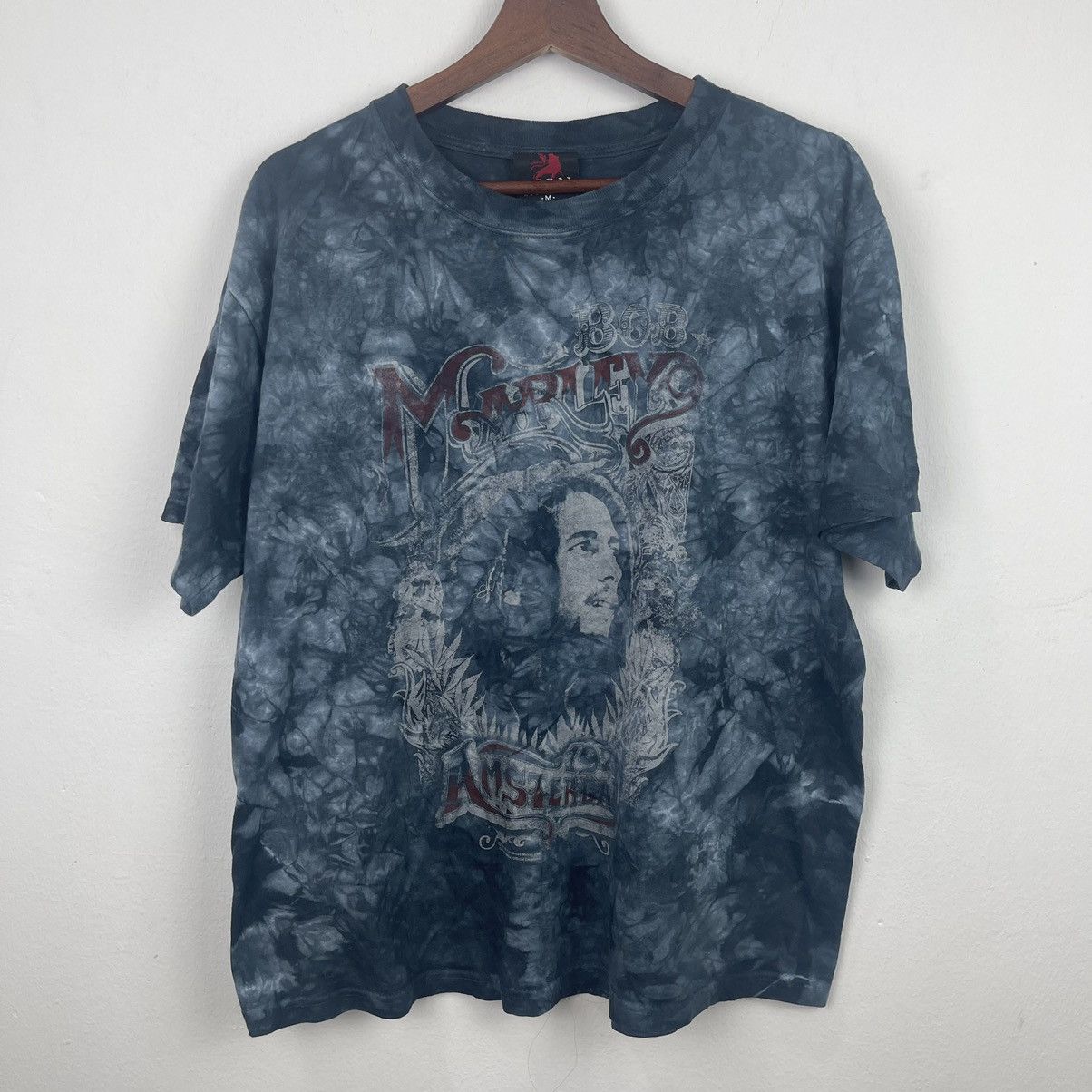 Band Tees Vintage Y2K Bob Marley 1970 Amsterdam tie dye teeshirt Size US M / EU 48-50 / 2 - 1 Thumbnail