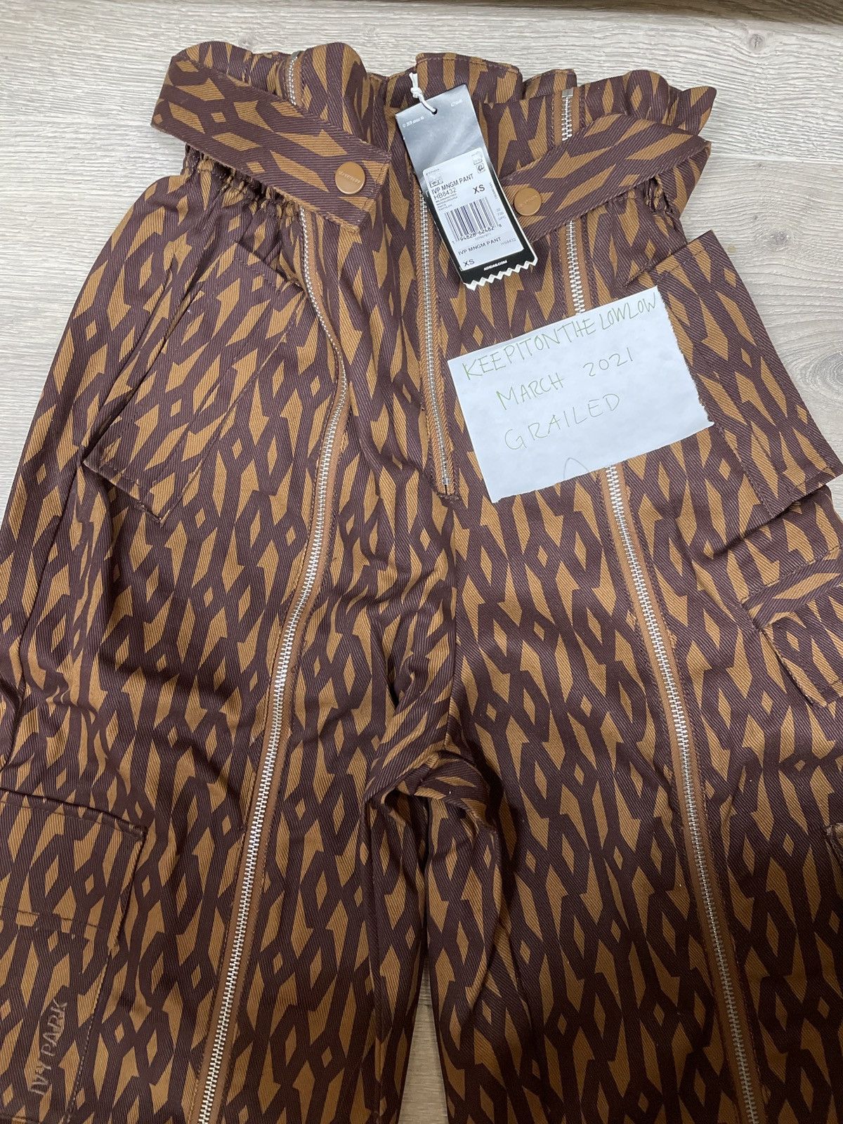 Adidas Ivy Park x Adidas Monogram Zipper Pants | Grailed