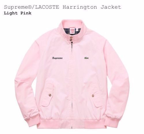 Lacoste × Supreme Harrington Jacket Light Pink Size: M Medium