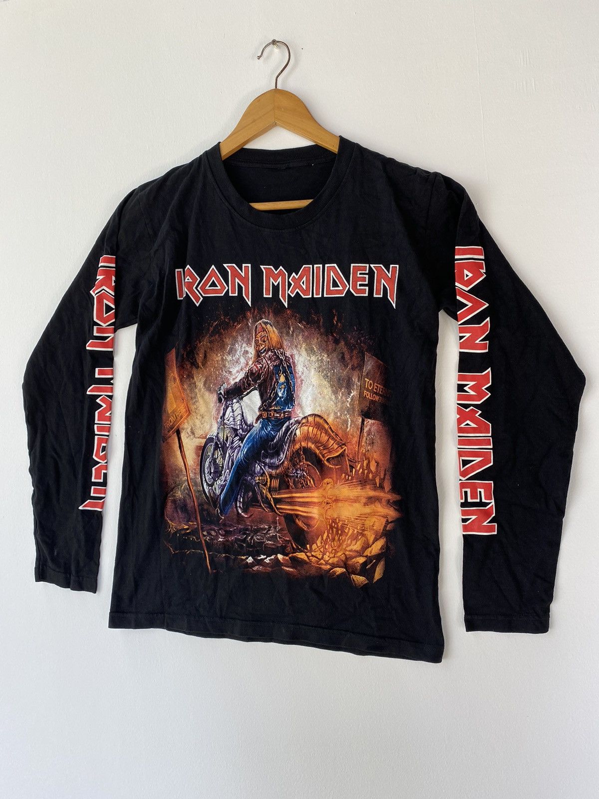 Band Tees × Iron Maiden × Vintage Iron Maiden Longsleeve Tee Size US M / EU 48-50 / 2 - 4 Thumbnail