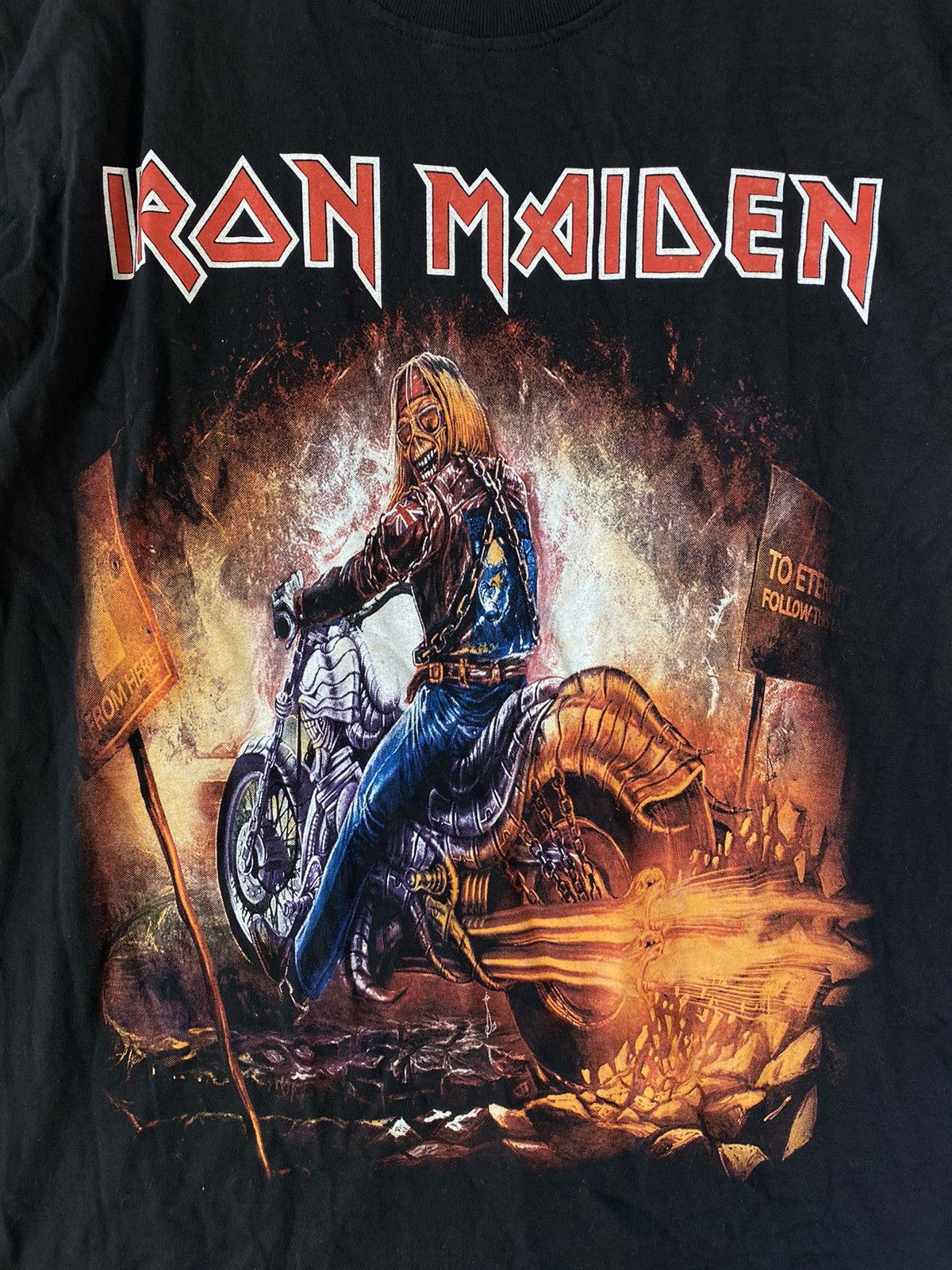 Band Tees × Iron Maiden × Vintage Iron Maiden Longsleeve Tee Size US M / EU 48-50 / 2 - 7 Thumbnail