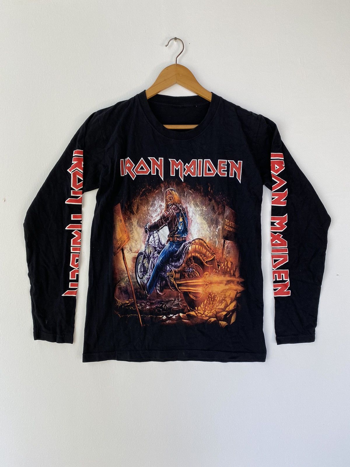 Band Tees × Iron Maiden × Vintage Iron Maiden Longsleeve Tee Size US M / EU 48-50 / 2 - 1 Thumbnail