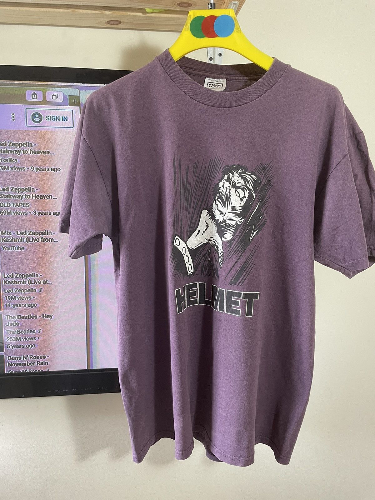 Vintage Helmet rock tshirt werewolf vintage Size US XL / EU 56 / 4 - 1 Thumbnail