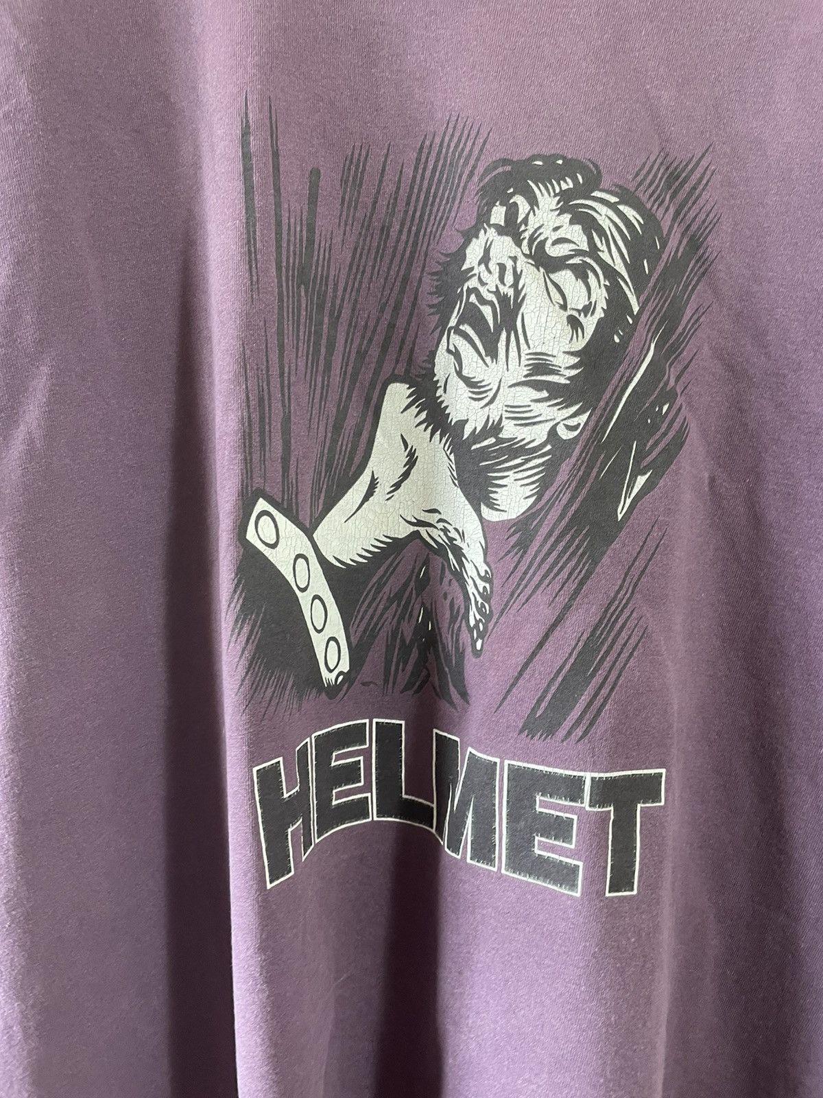 Vintage Helmet rock tshirt werewolf vintage Size US XL / EU 56 / 4 - 2 Thumbnail