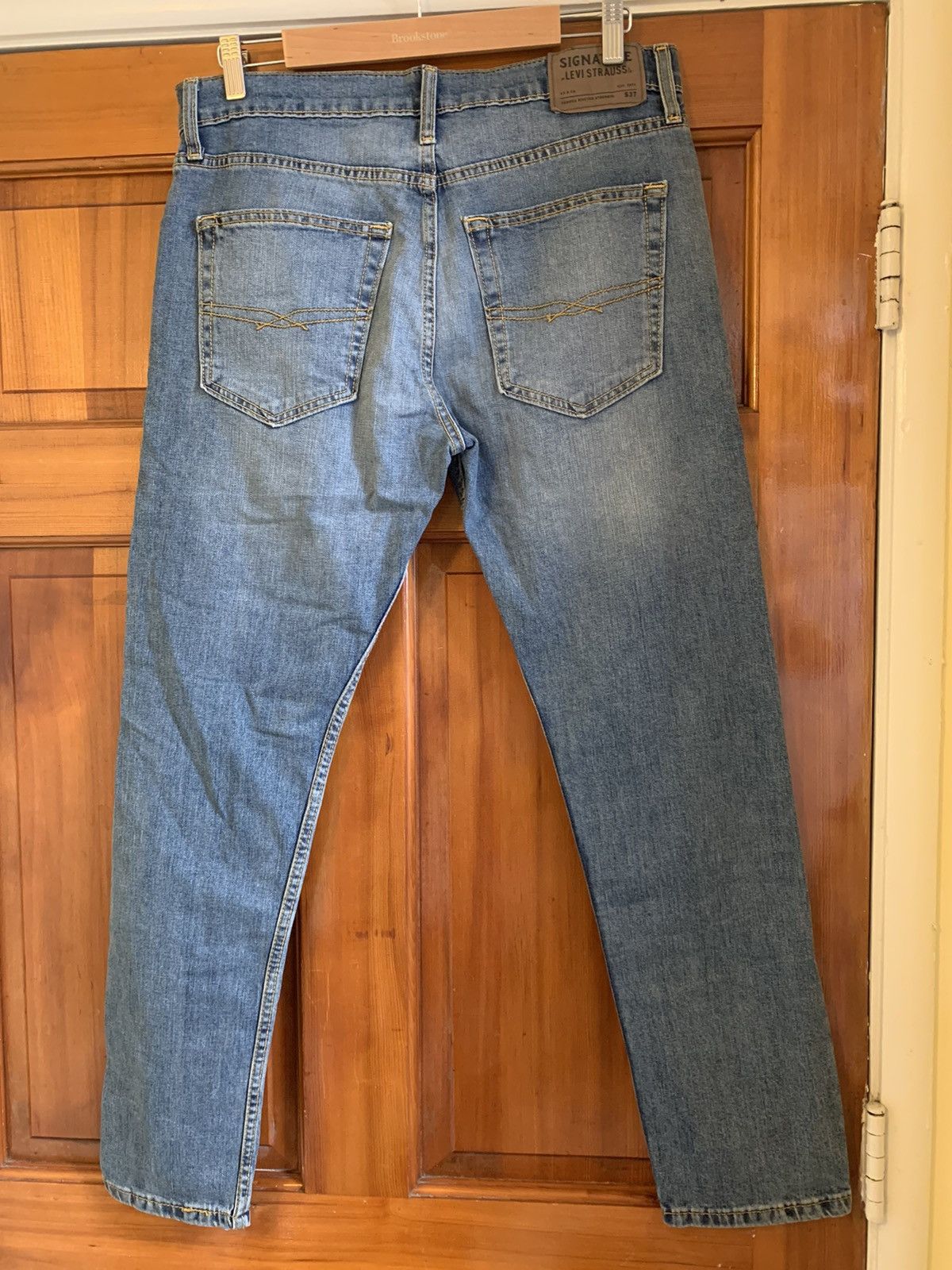 Levi's × Levi's Vintage Clothing *RARE* New Levi’s Signature S37 Slim Denim Jeans - 32 x 30 Size US 32 / EU 48 - 4 Thumbnail